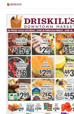 Driskill's Foods Indexed Weekly