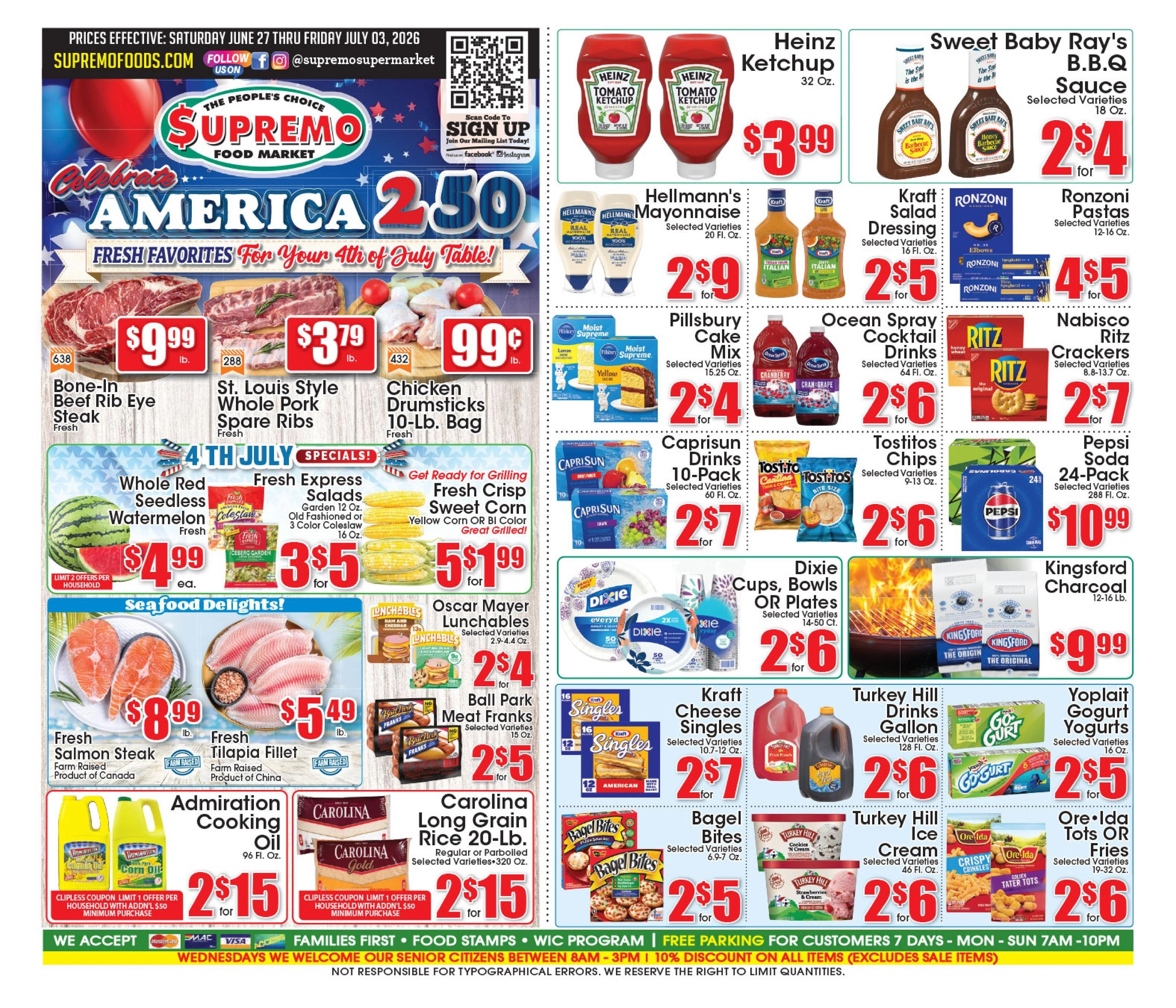 Supremo Foods Inc flyer page 1