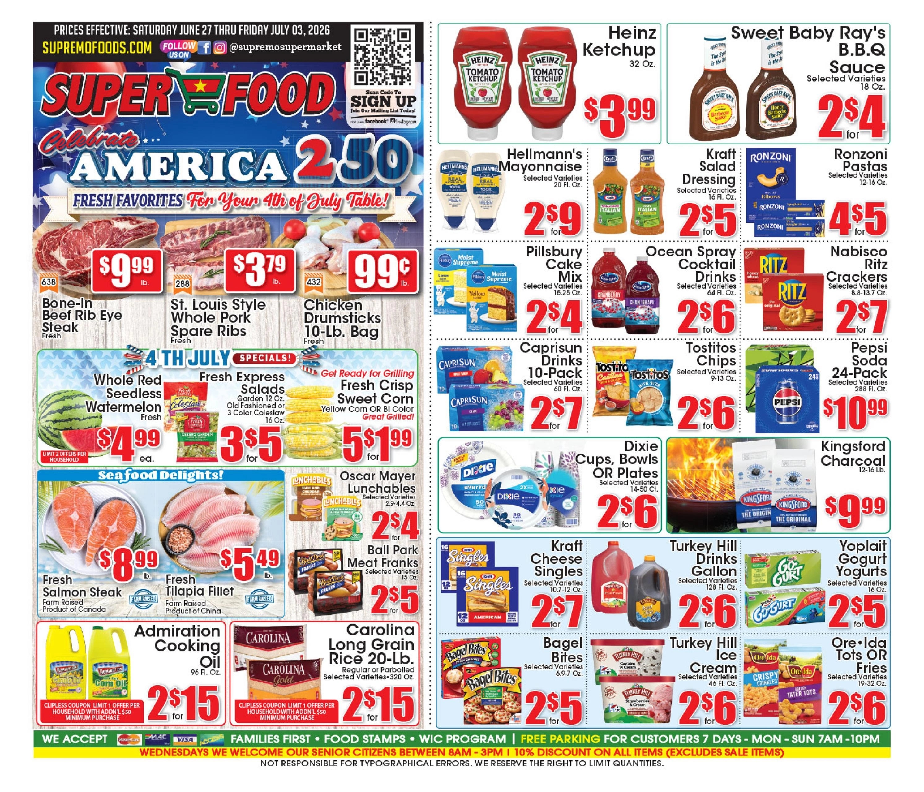 Supremo Foods Inc flyer page 1