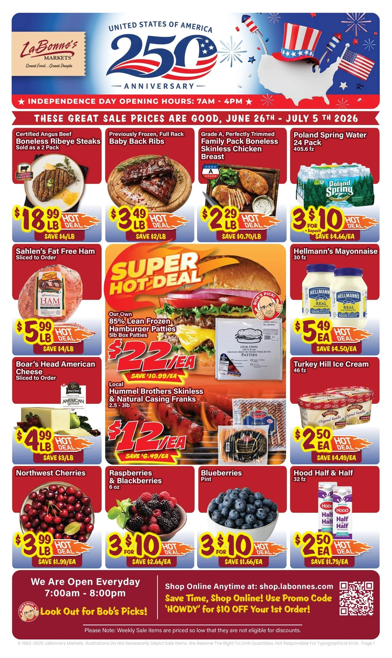 Oliver's Supermarket flyer page 1