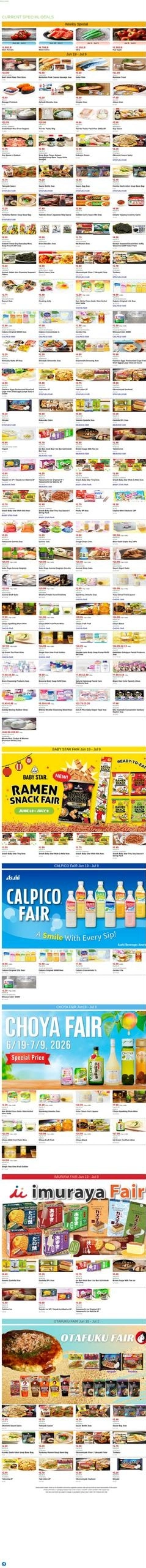 Mitsuwa Marketplace flyer page 1