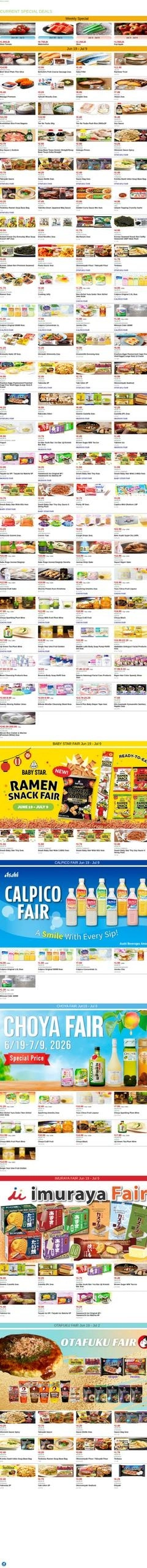 Mitsuwa Marketplace flyer page 1