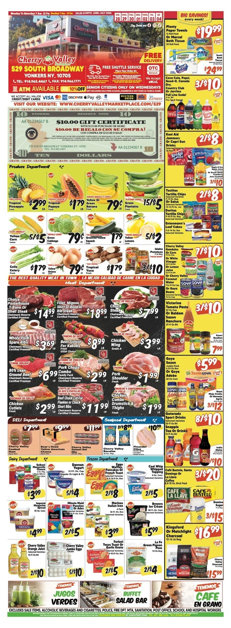 Cherry Valley Marketplace flyer page 1