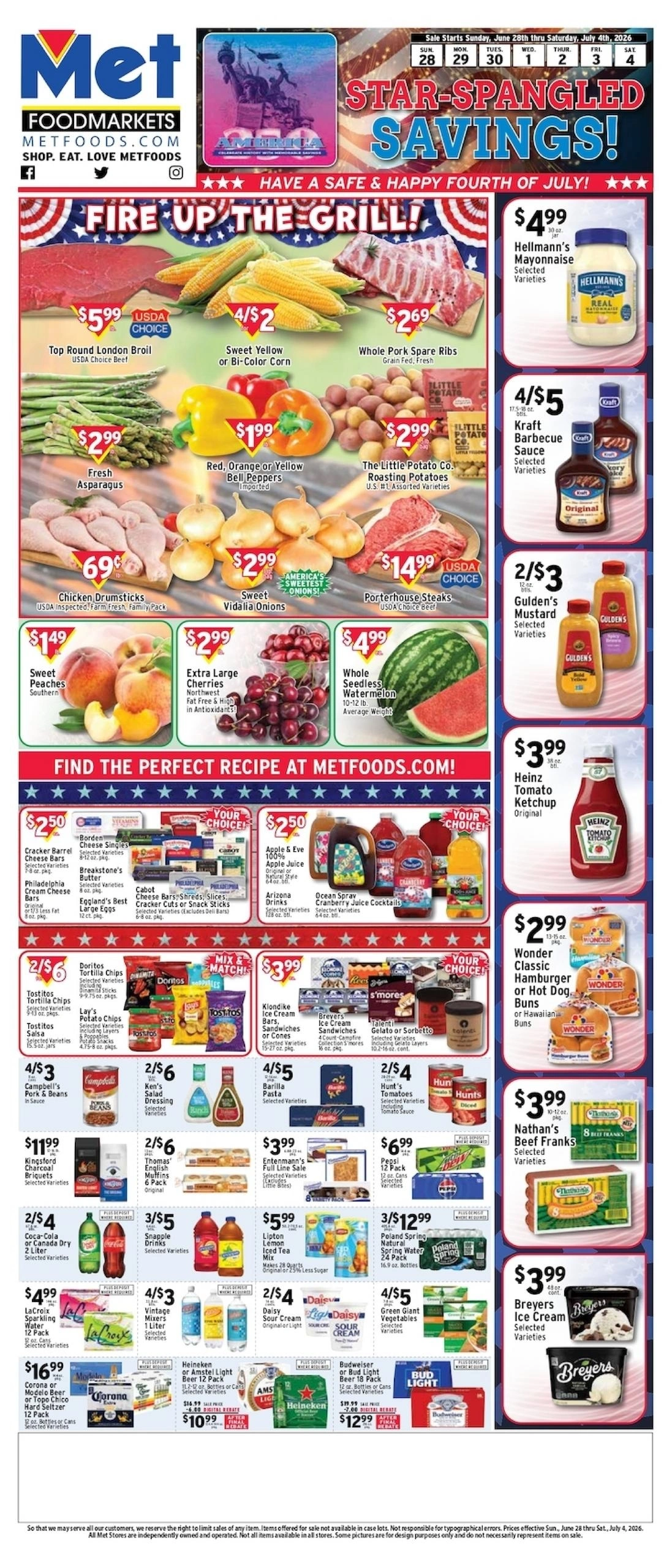Met Foods flyer page 1