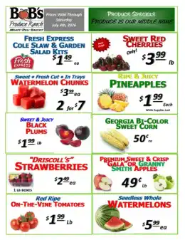 BoB's Produce Ranch Indexed Weekly