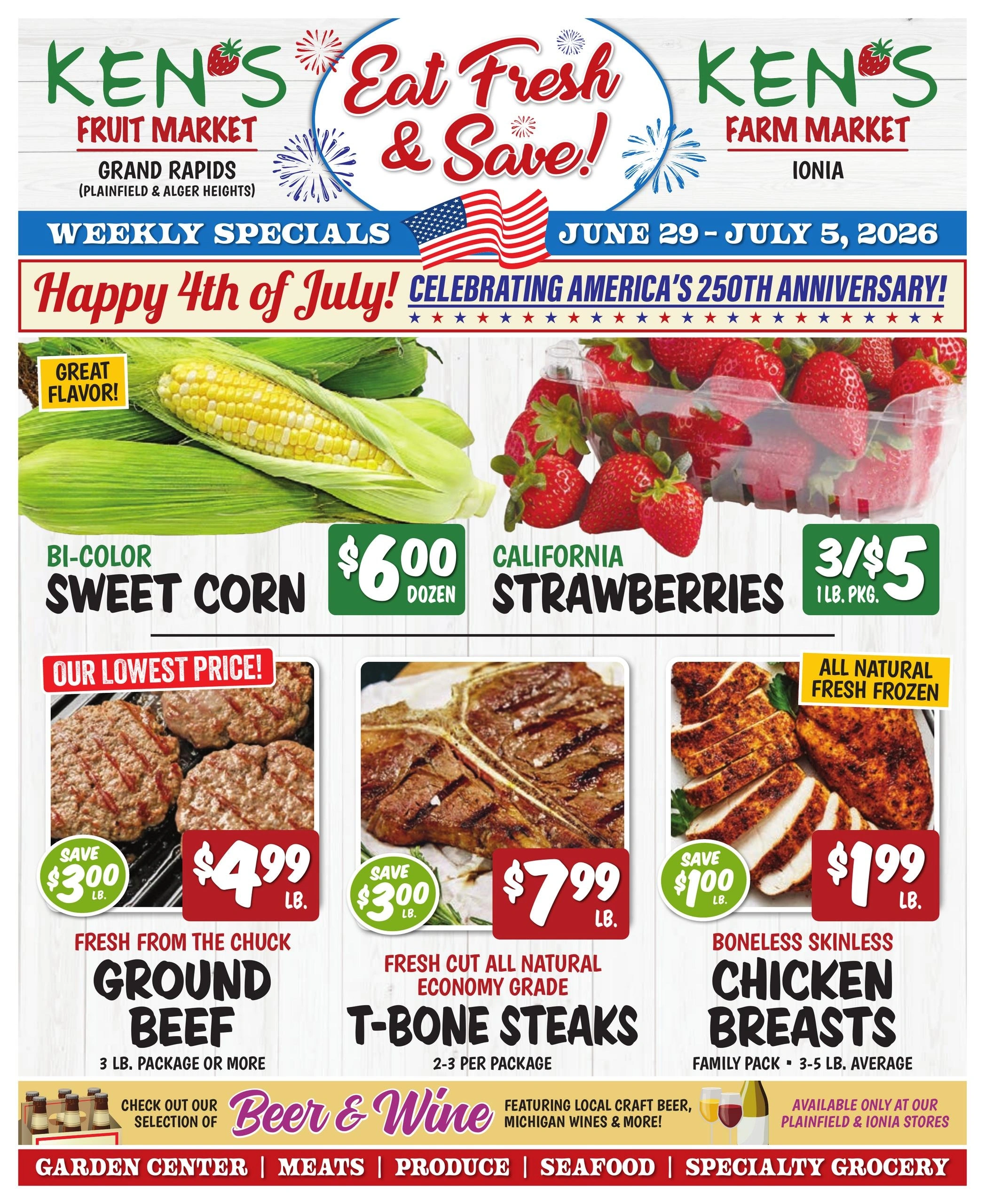 Ken's Fruit Market flyer page 1