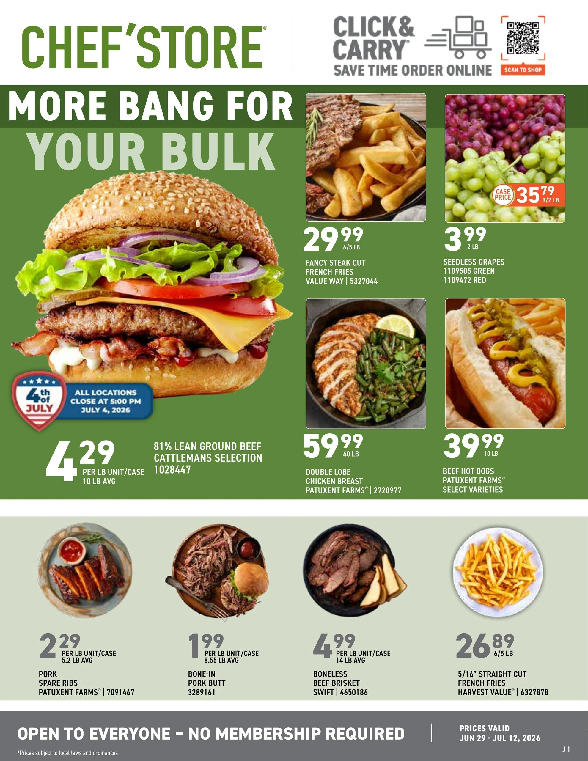 US Foods CHEF’STORE flyer page 1
