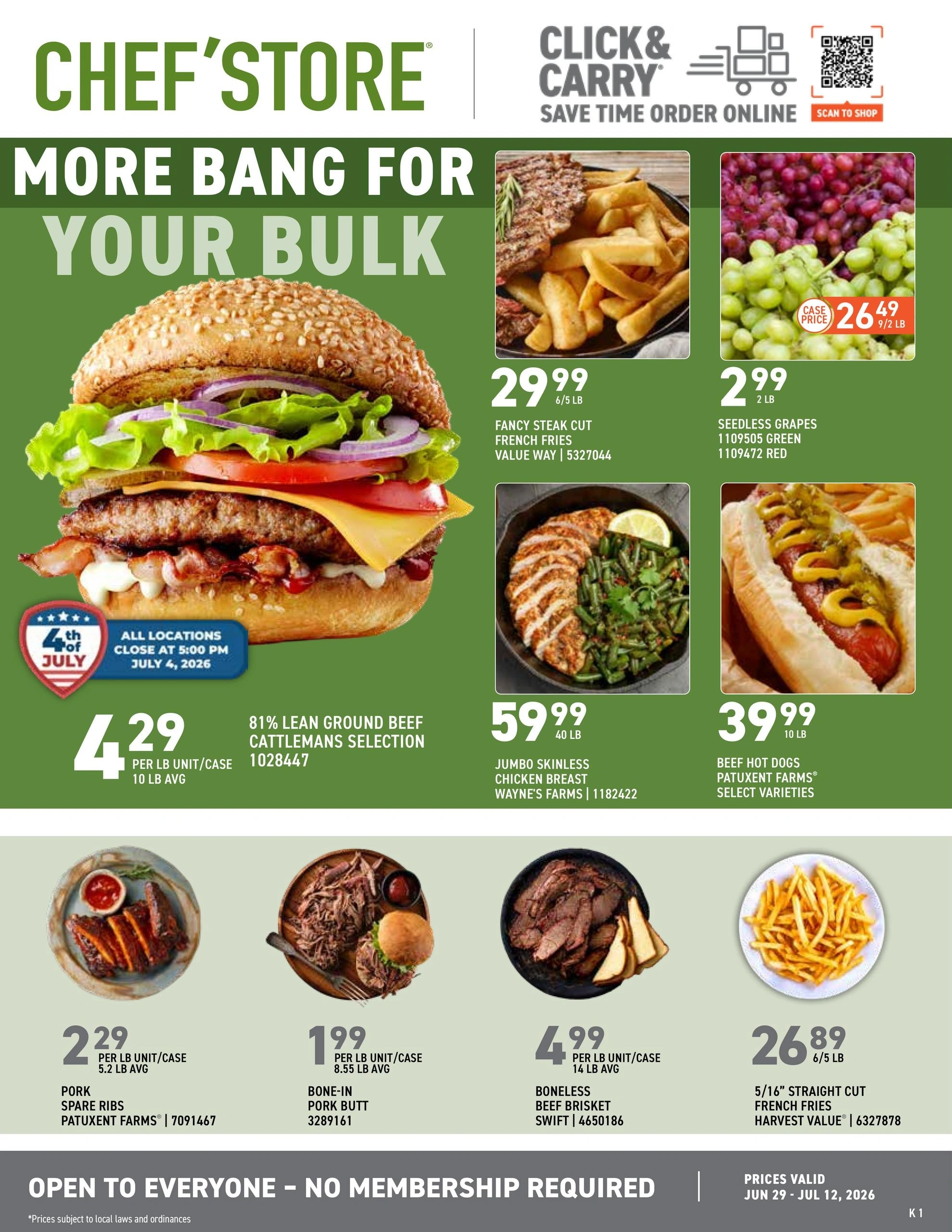 US Foods CHEF’STORE flyer page 1