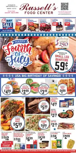 Russell's Food Center Indexed Weekly