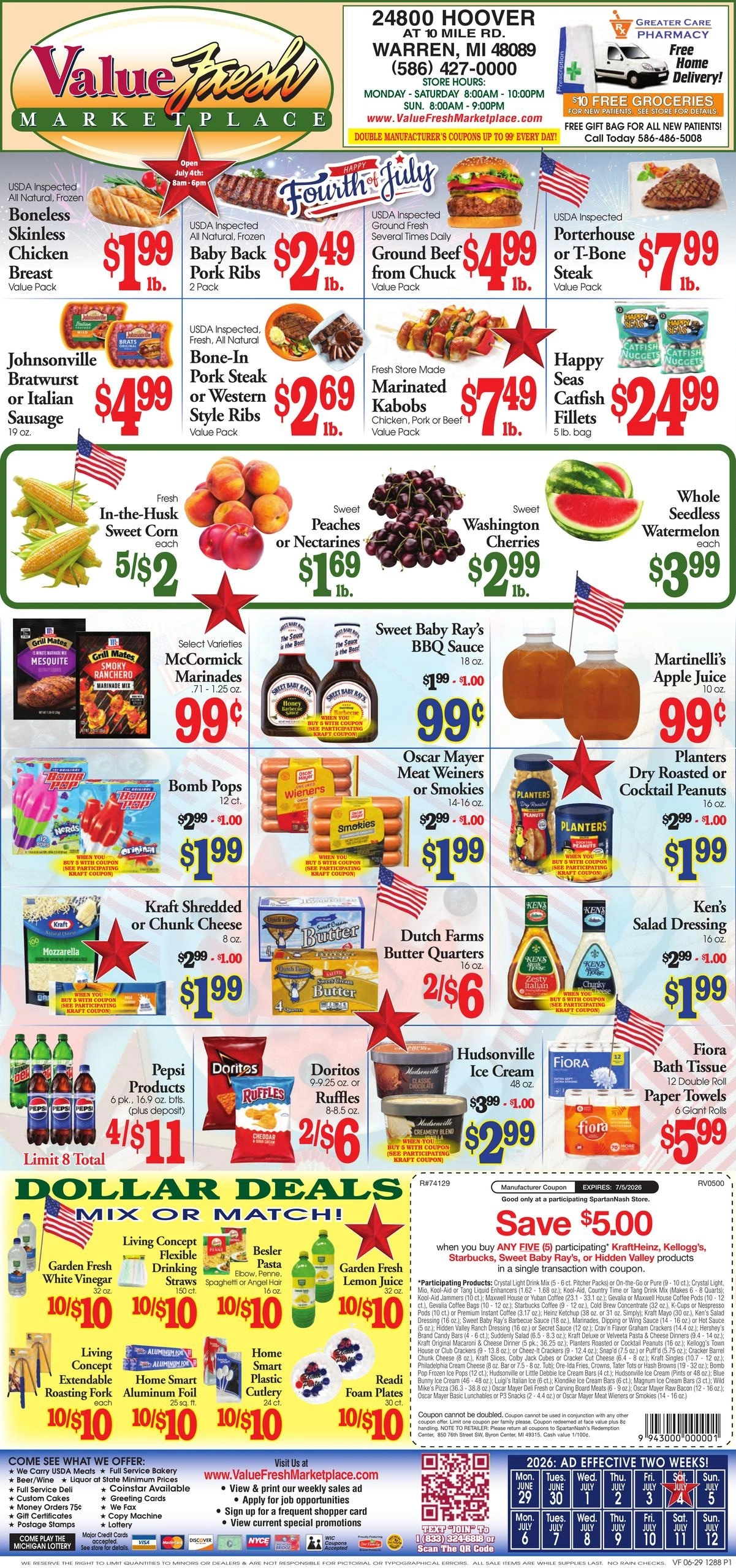Value Fresh Marketplace flyer page 1