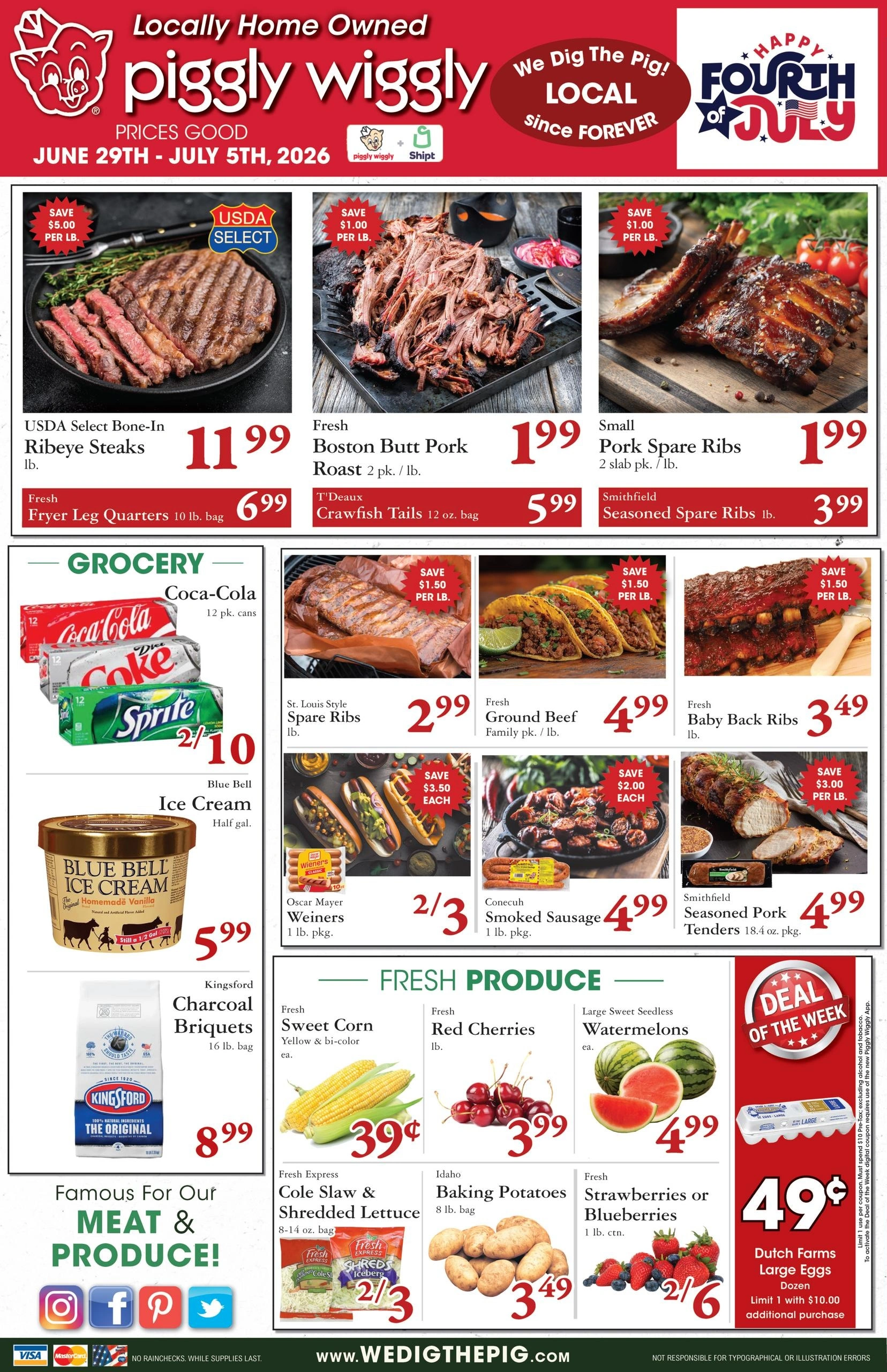 Piggly Wiggly WeDigThePig flyer page 1