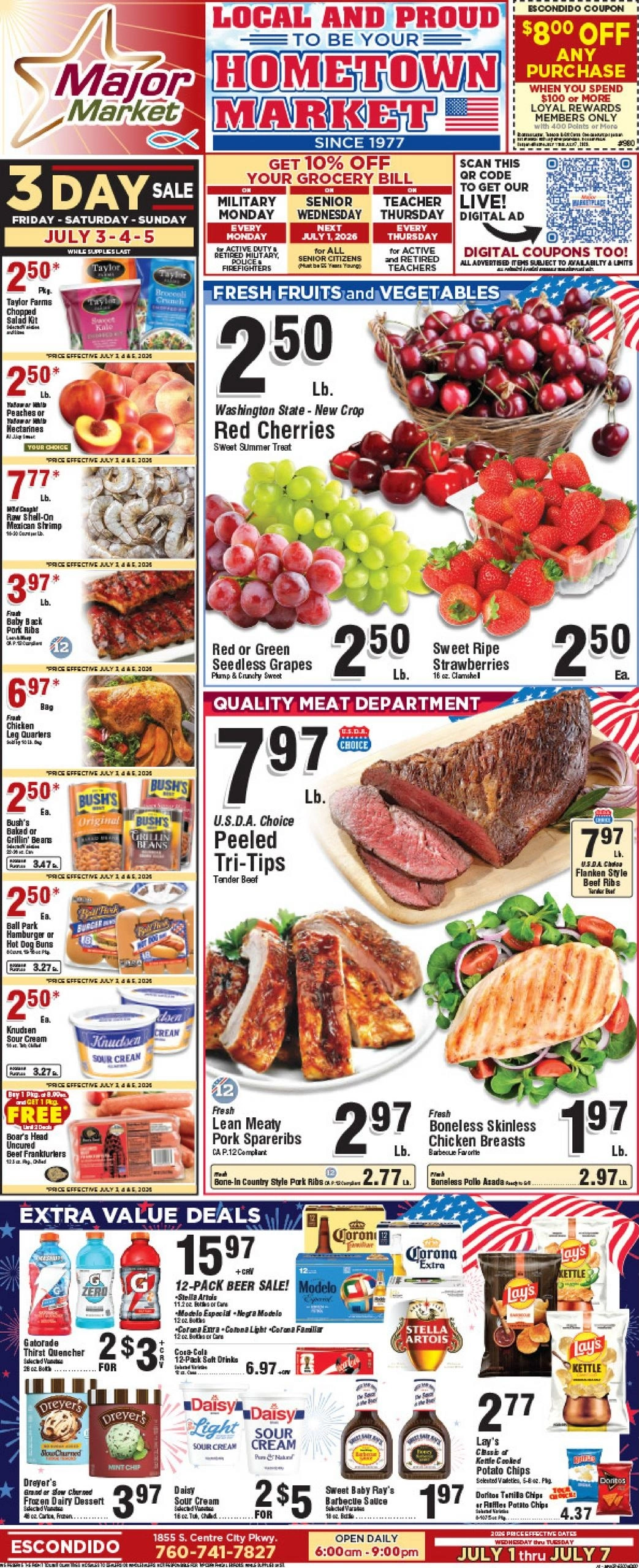 Major Market Grocery flyer page 1