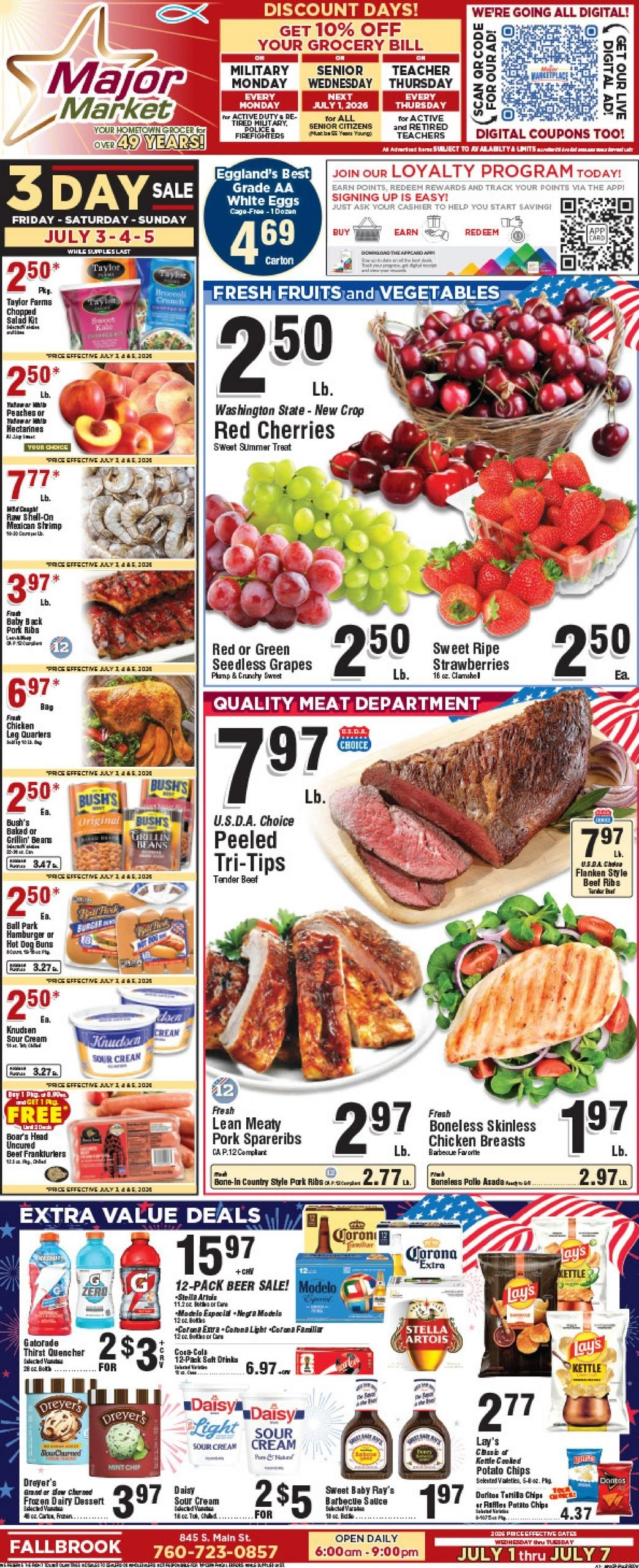 Major Market Grocery flyer page 1