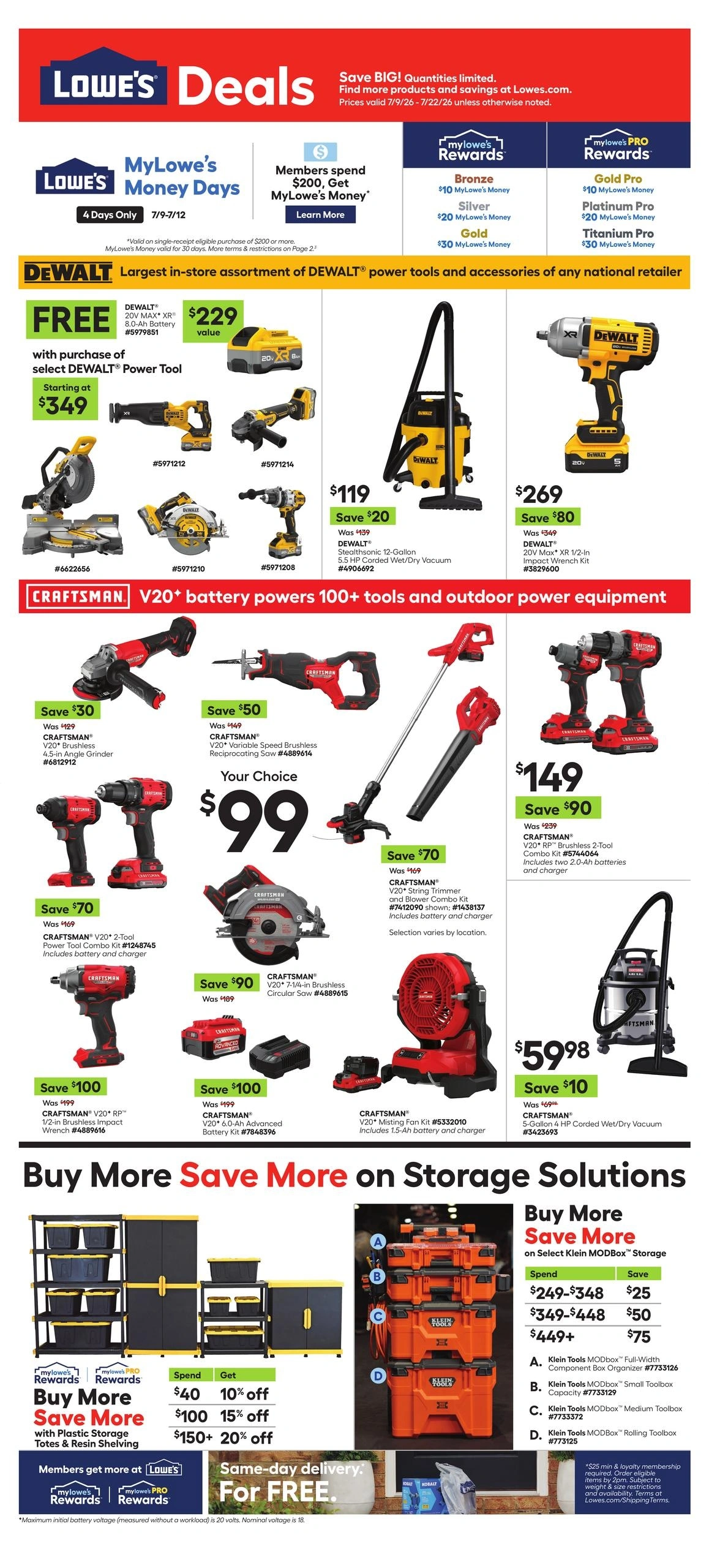 Lowe's flyer page 1