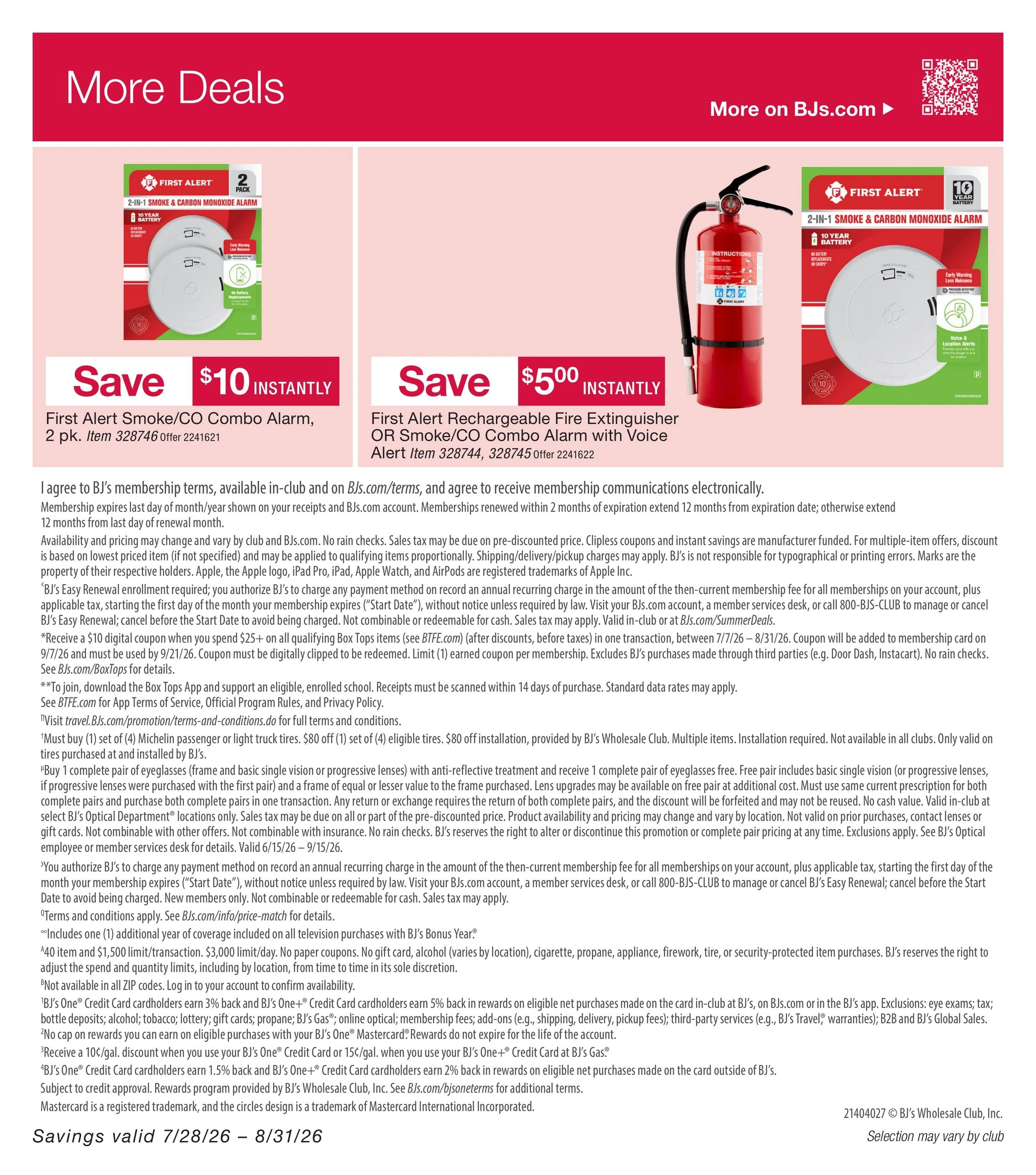 BJ's Wholesale Club flyer page 54