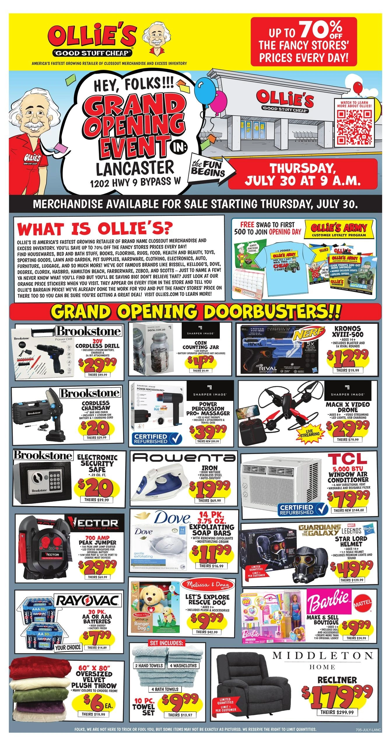 Ollie's Bargain Outlet flyer page 1
