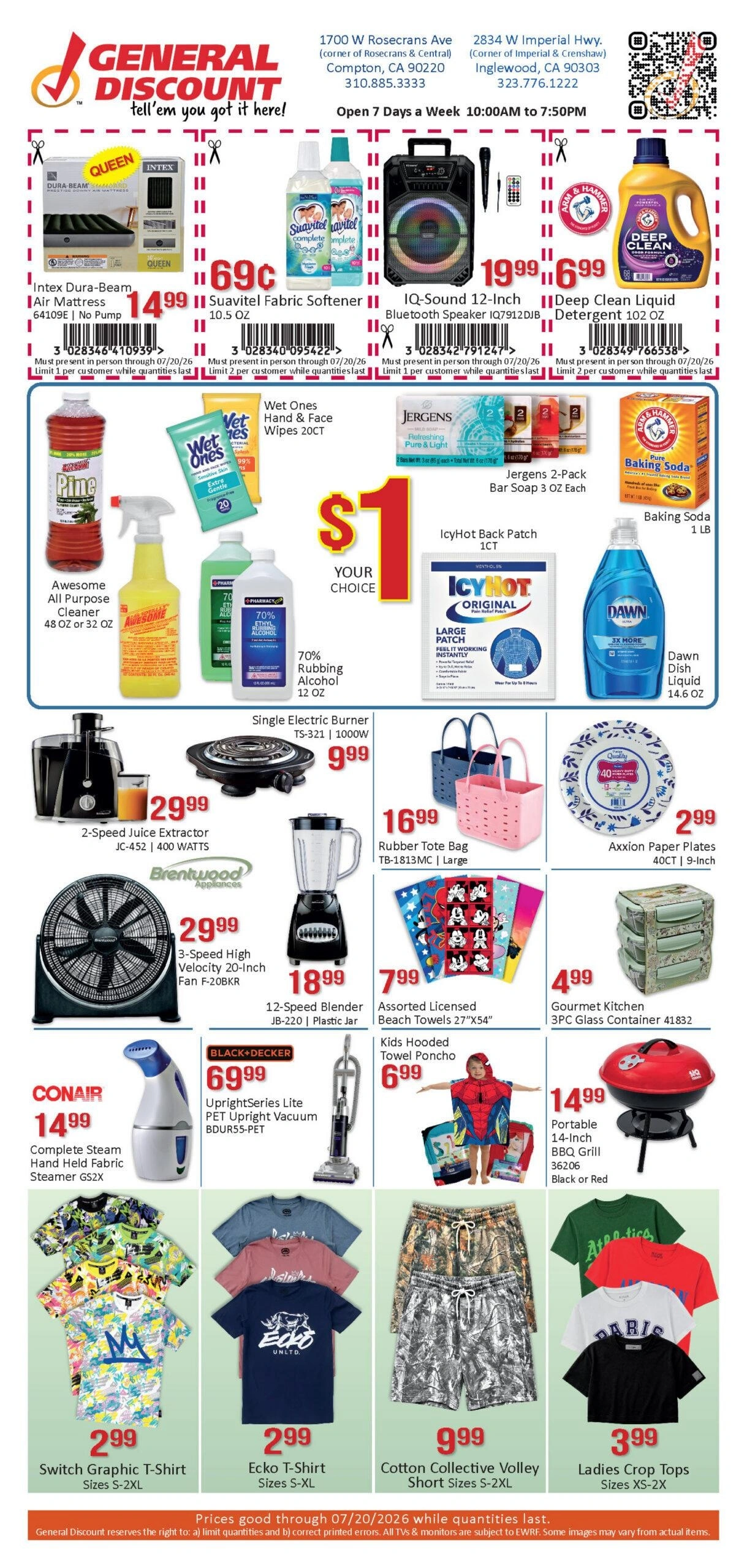 General Discount flyer page 1