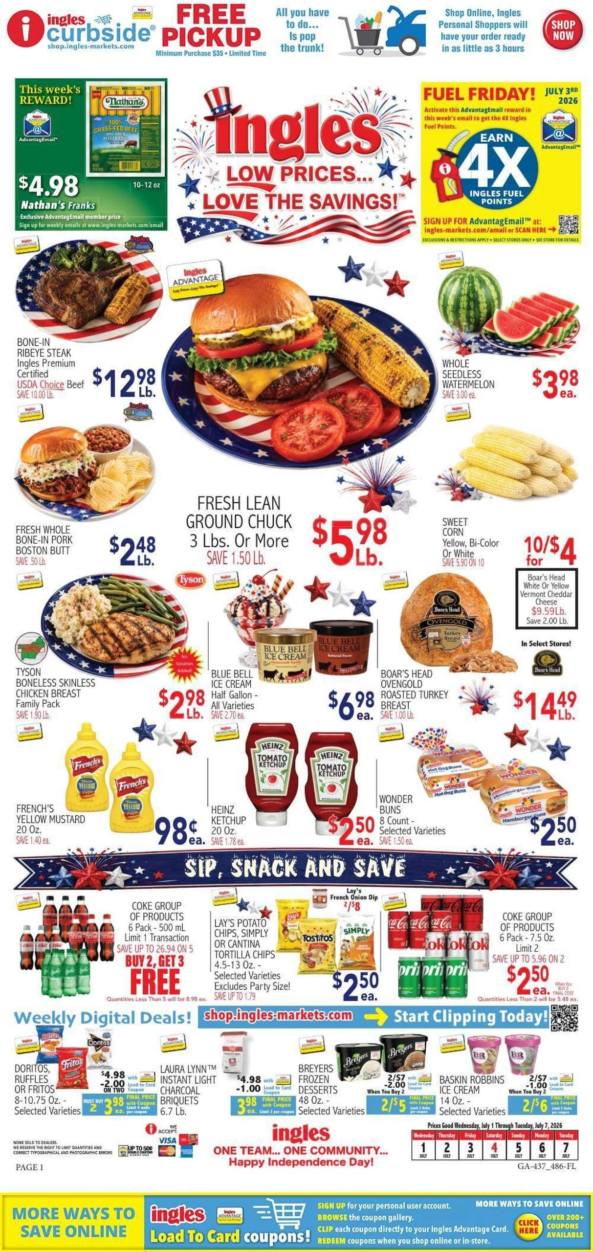 Ingles Markets flyer page 1
