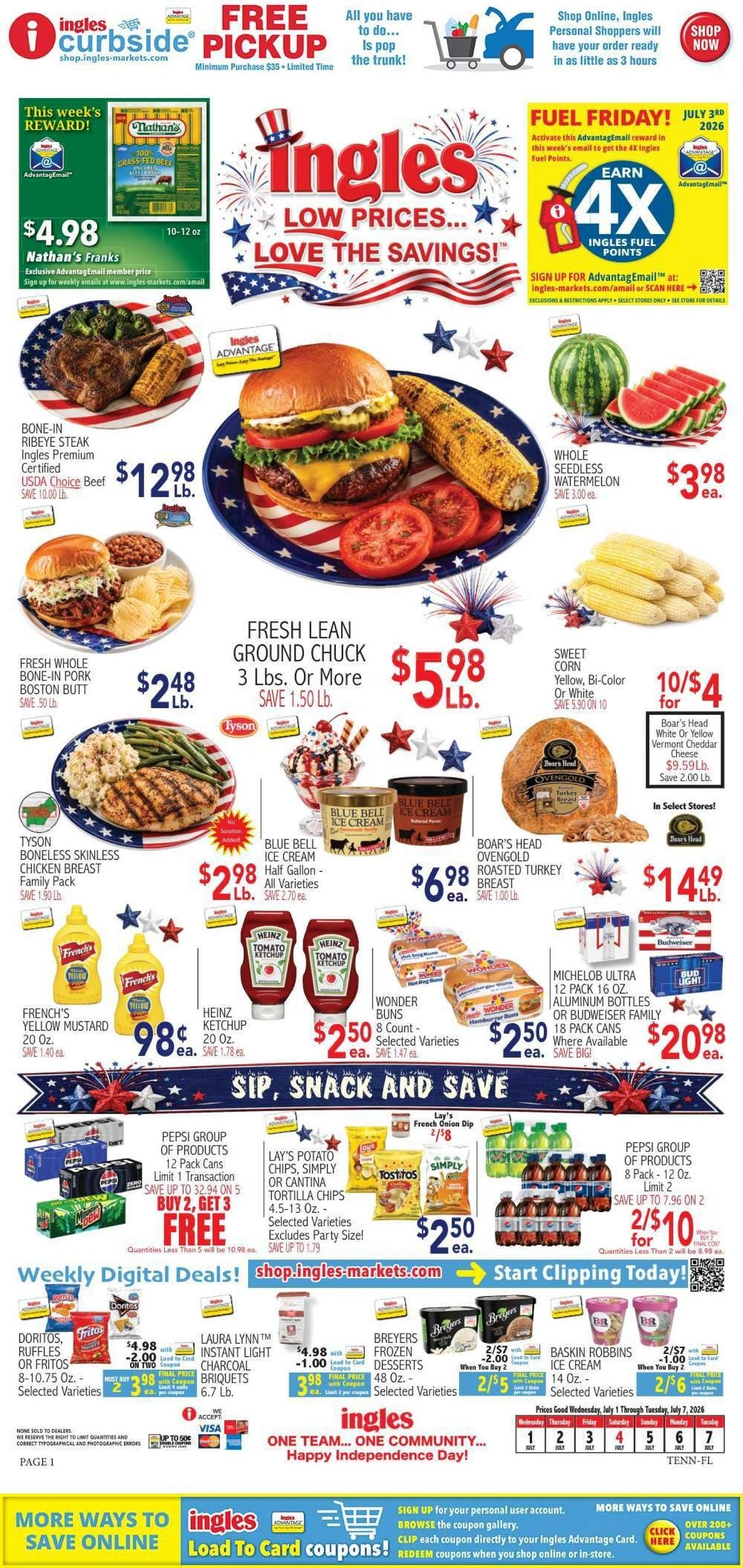 Ingles Markets flyer page 1