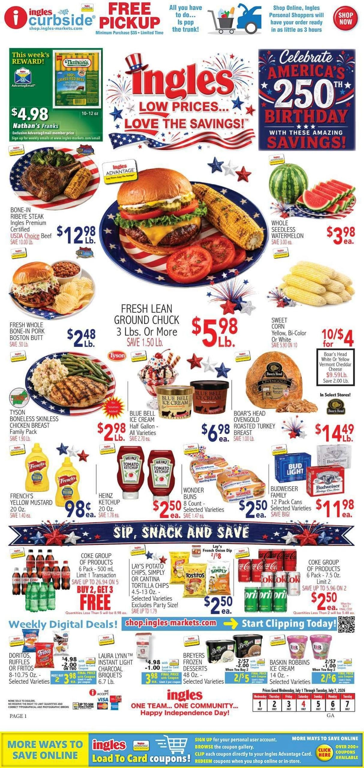 Ingles Markets flyer page 1