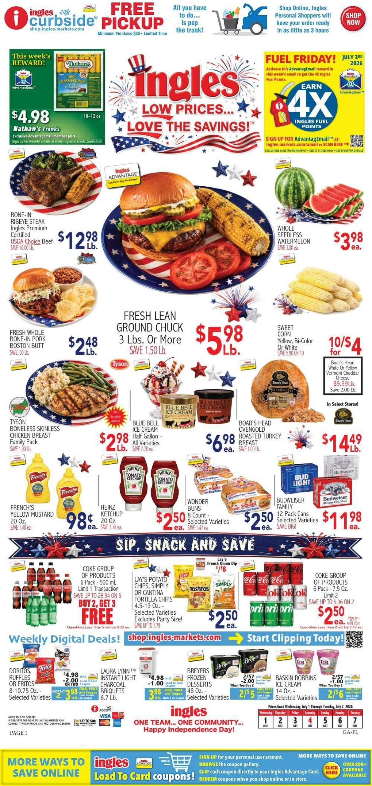 Ingles Markets flyer page 1