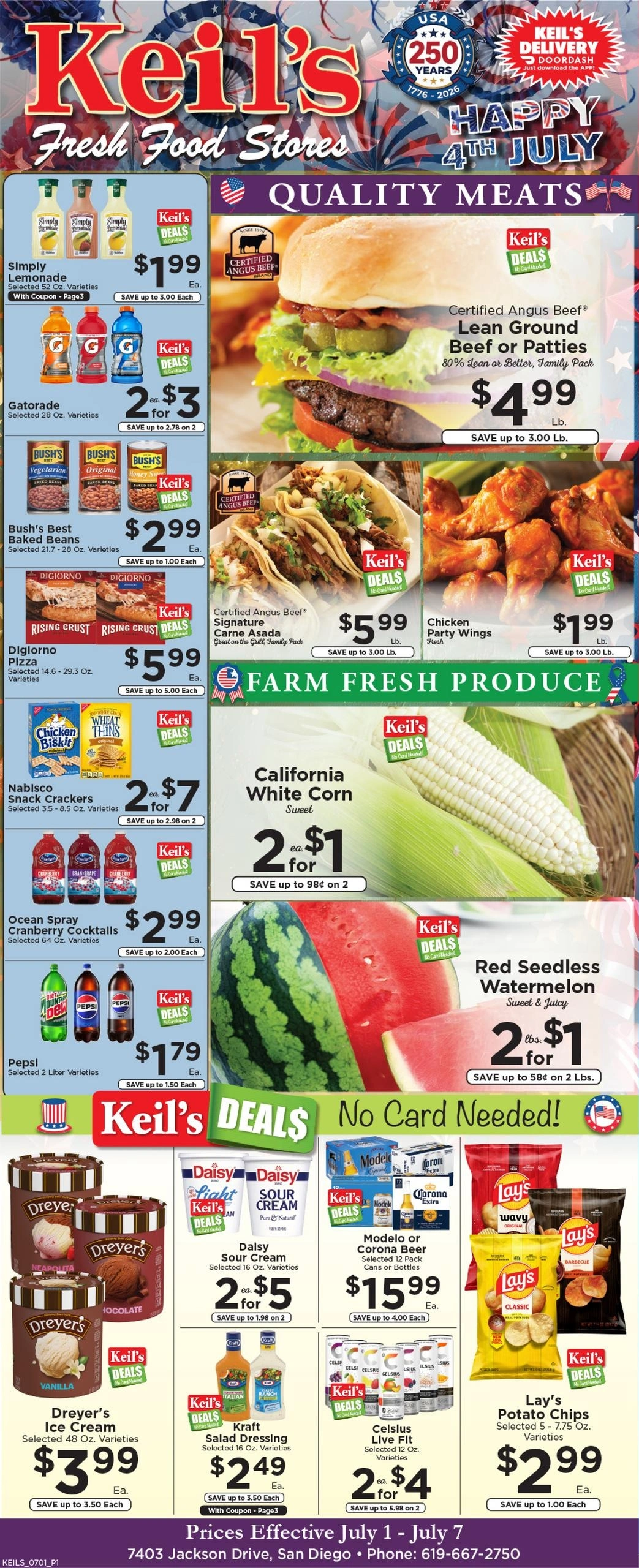 Keil's Fresh Food Stores flyer page 1