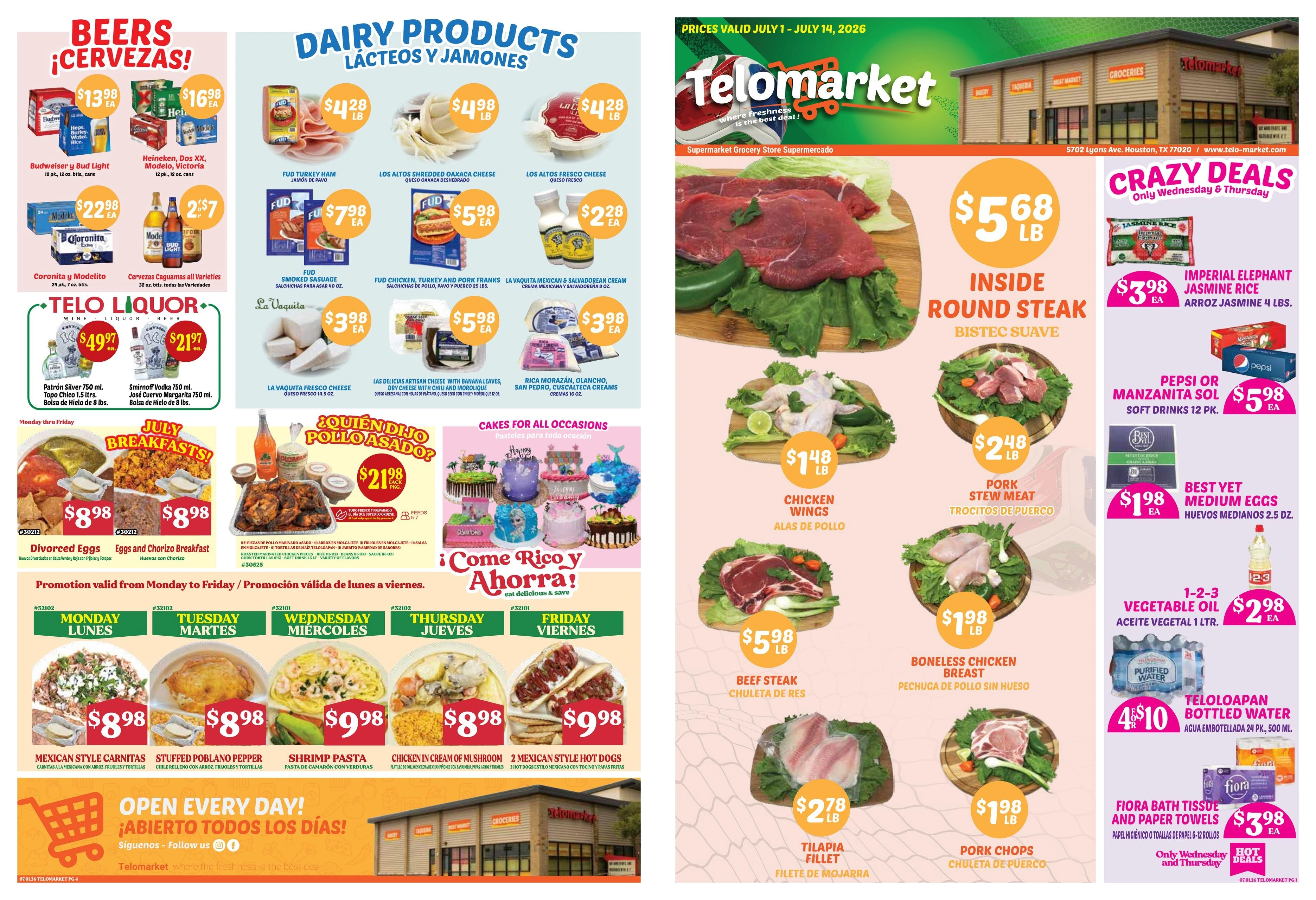 TeloMarket flyer page 1