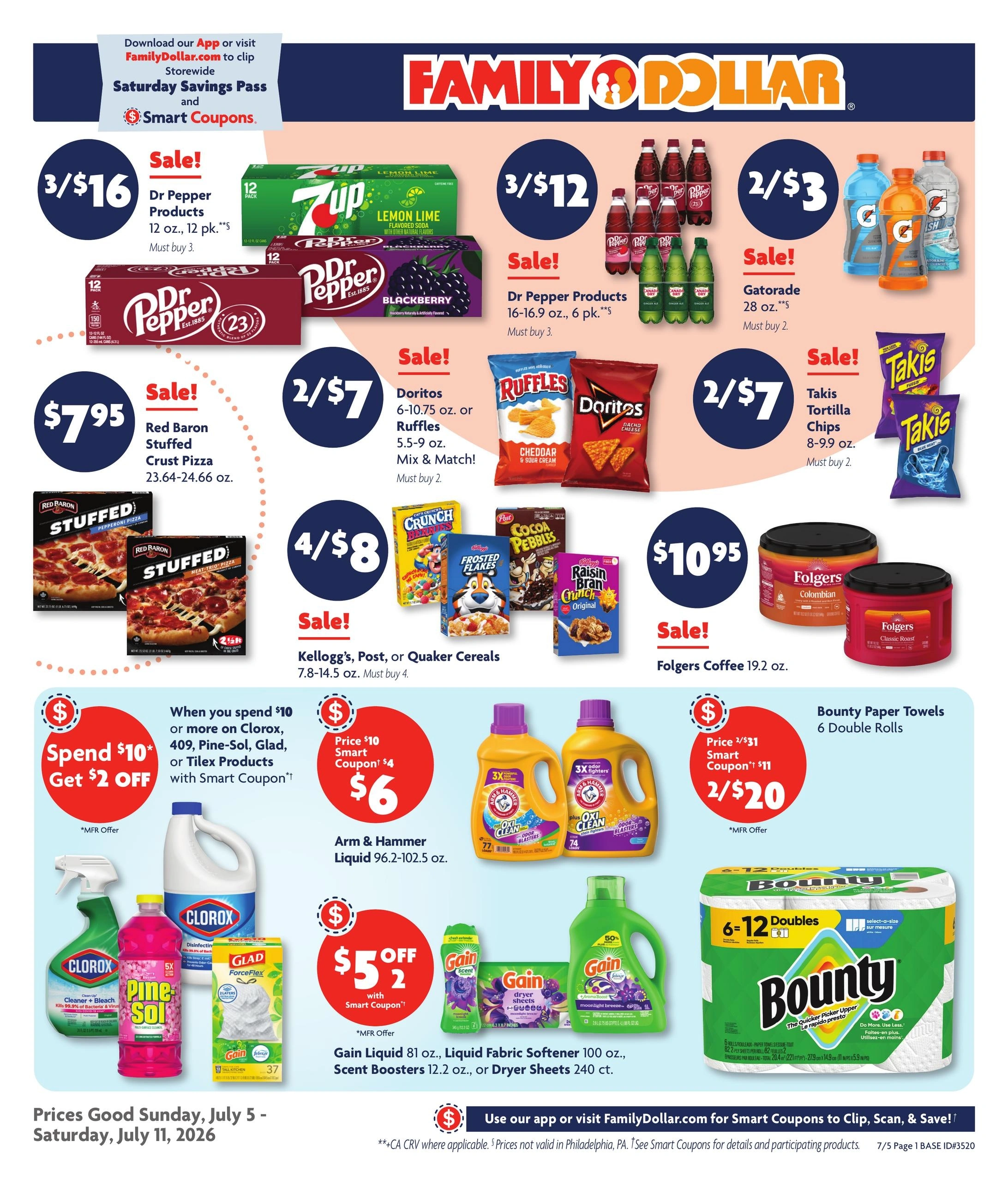 Family Dollar flyer page 1
