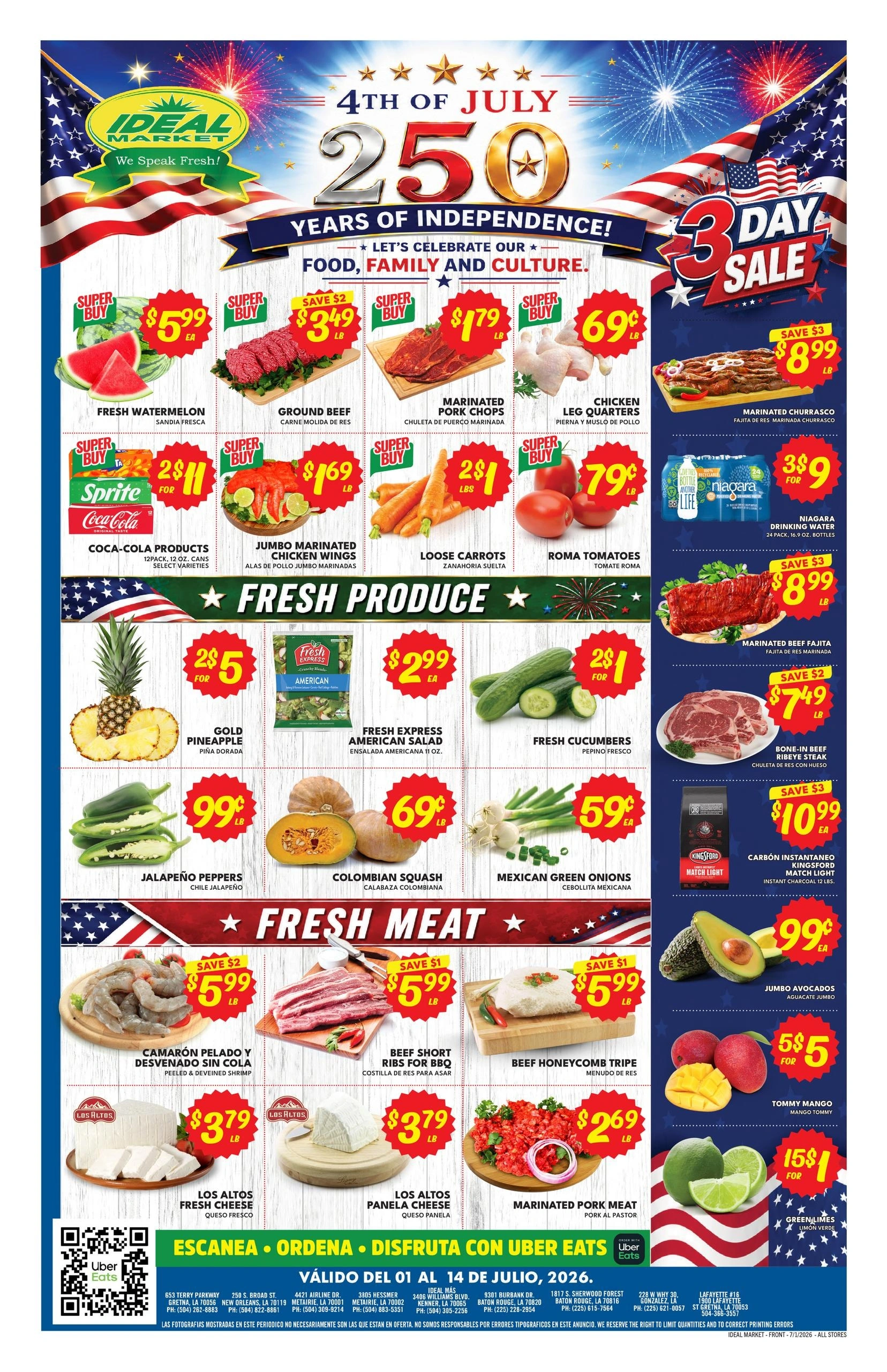 Ideal Market flyer page 1