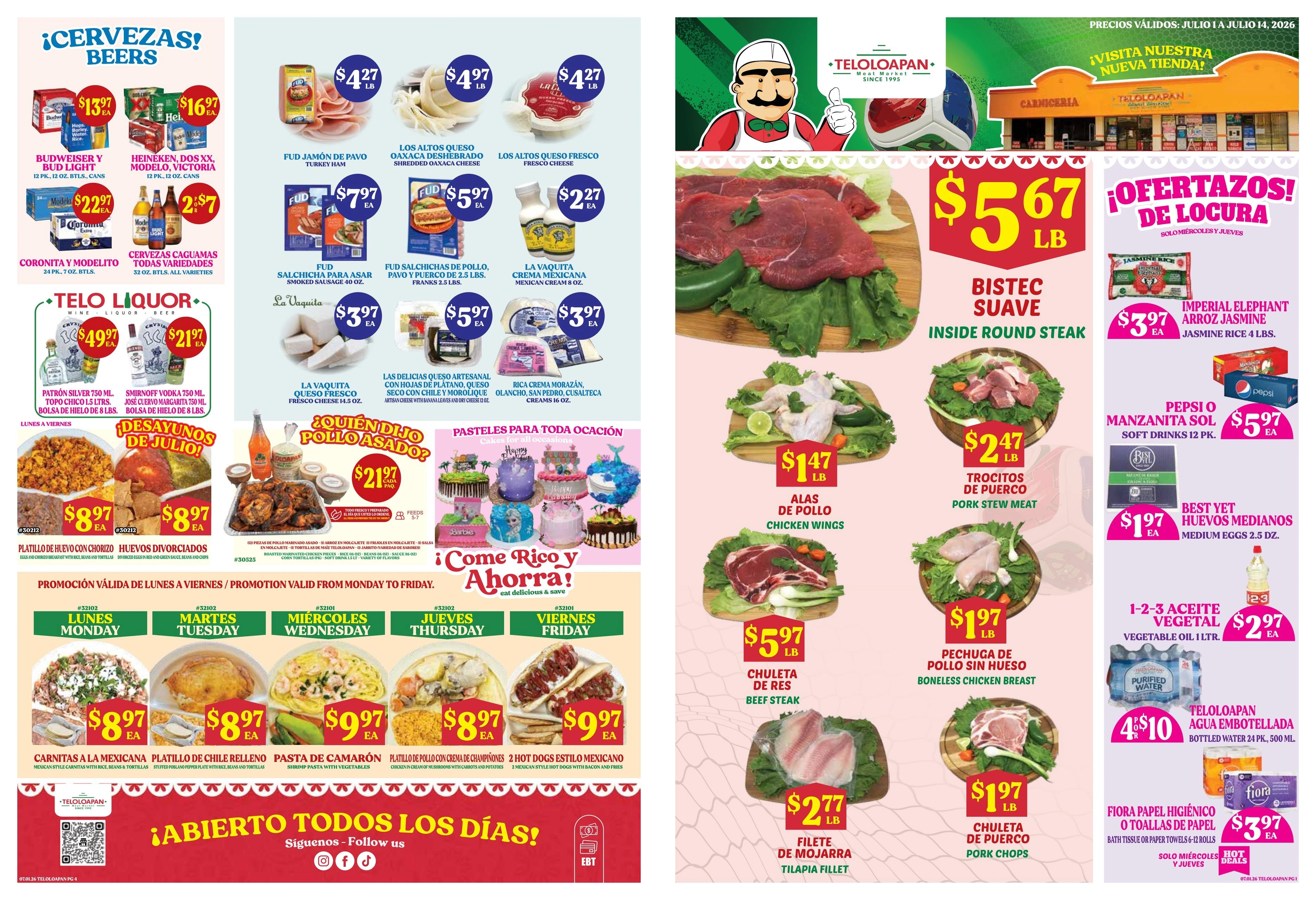 Teloloapan Meat Market flyer page 1