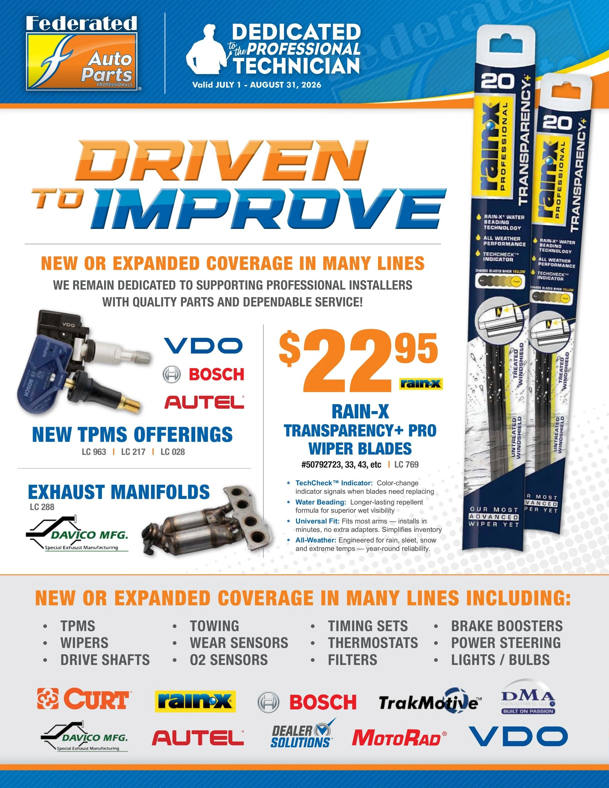 Fisher Auto Parts flyer page 1