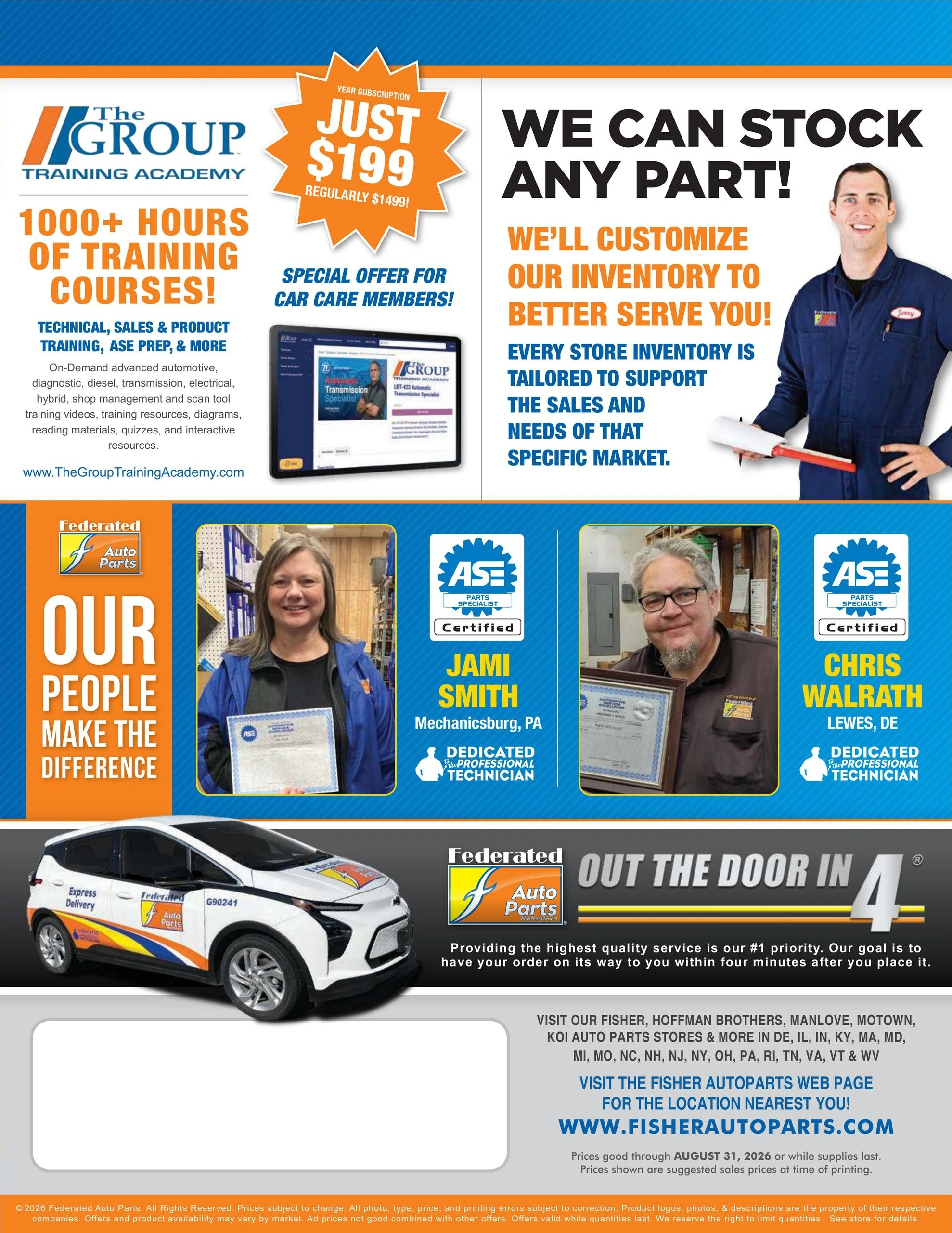 Fisher Auto Parts flyer page 16