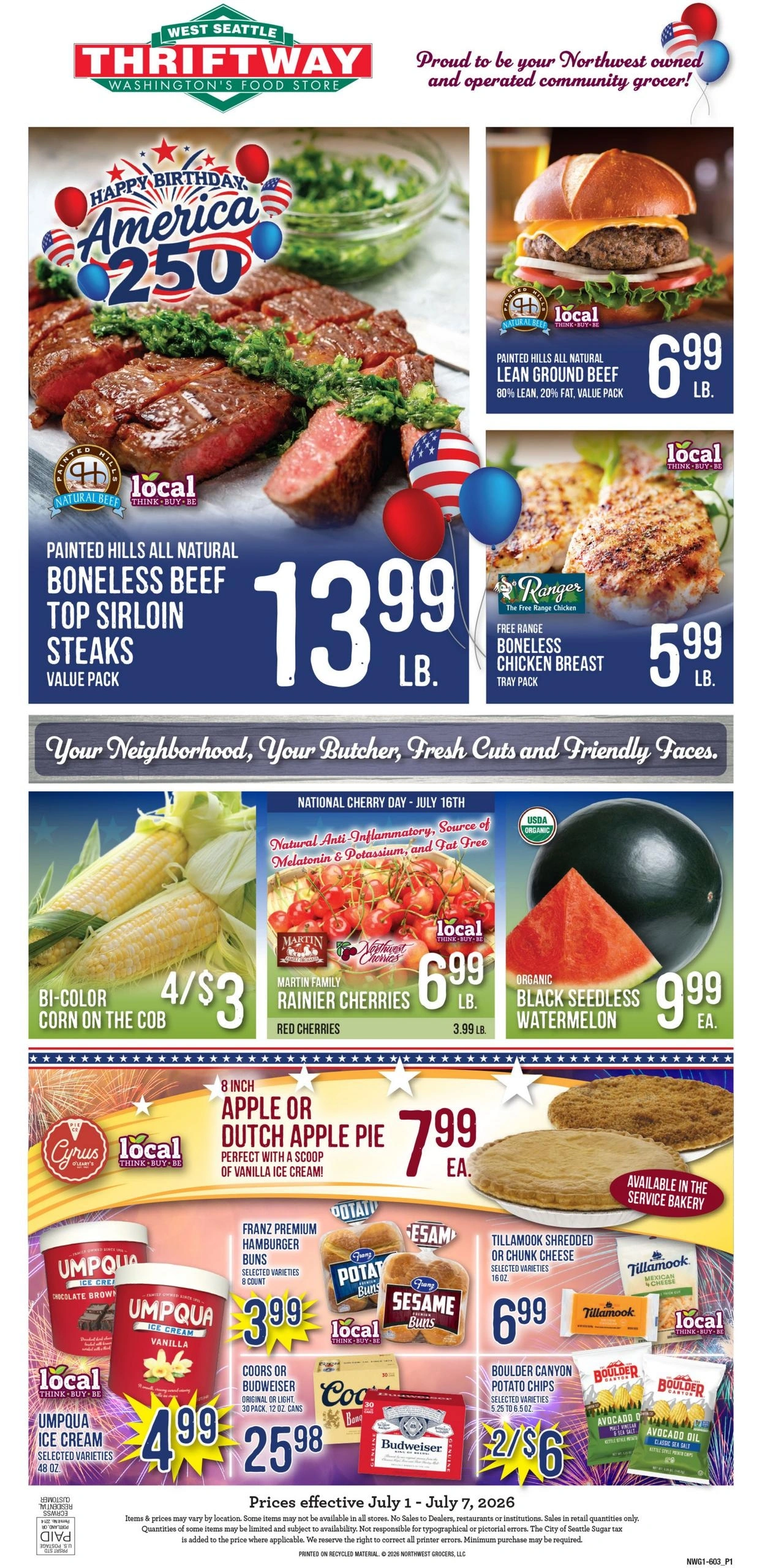 West Seattle Thriftway flyer page 1