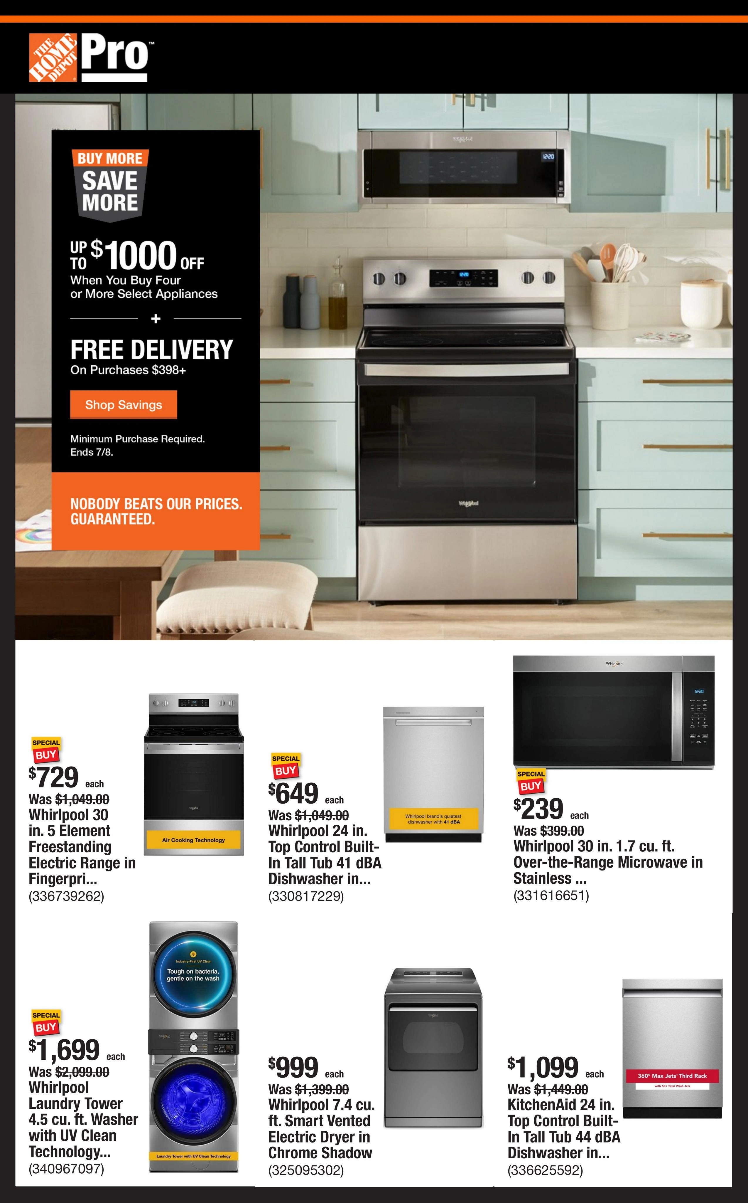 Home Depot flyer page 1