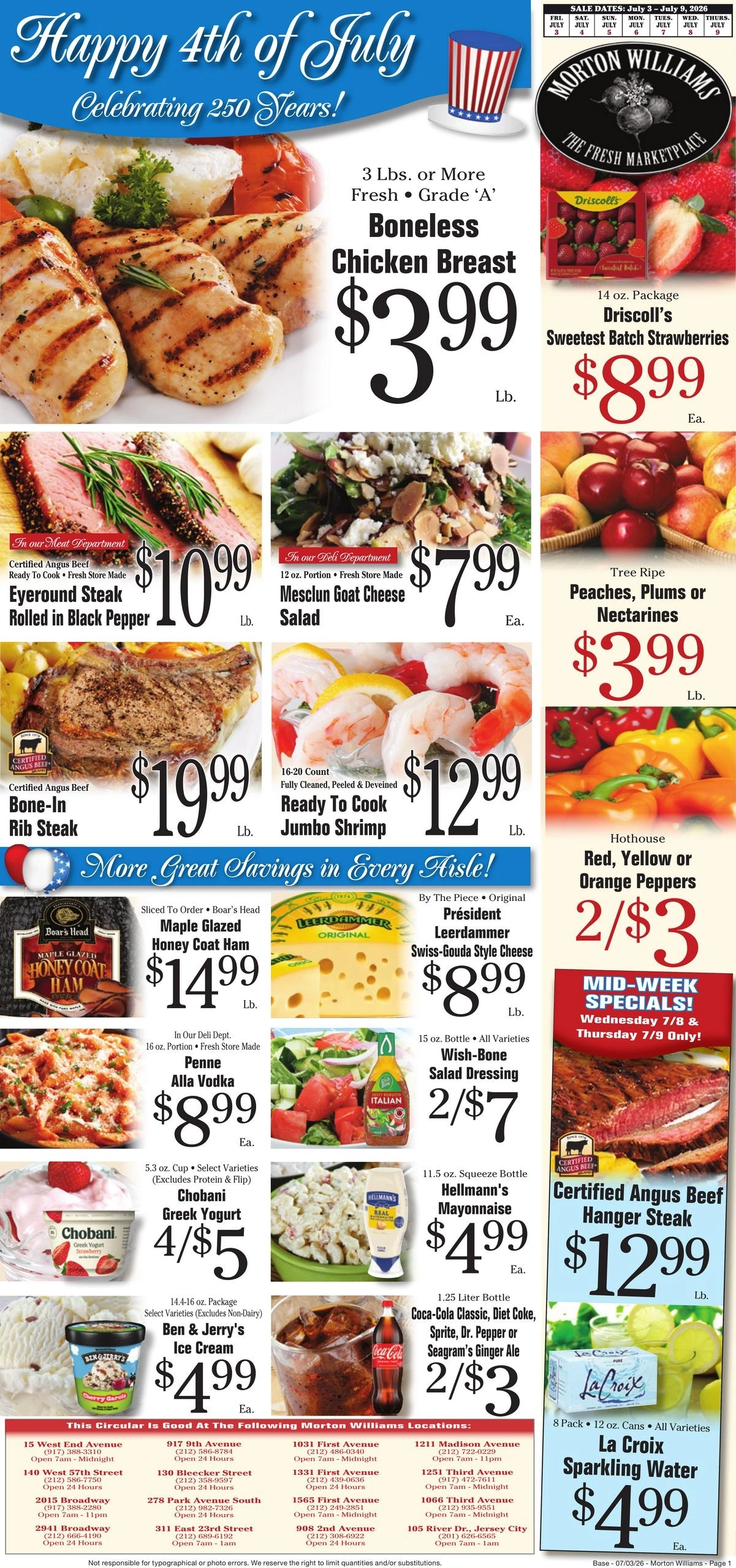 Morton Williams Supermarket flyer page 1