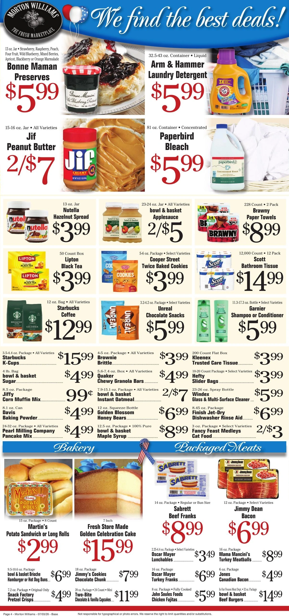 Morton Williams Supermarket flyer page 4