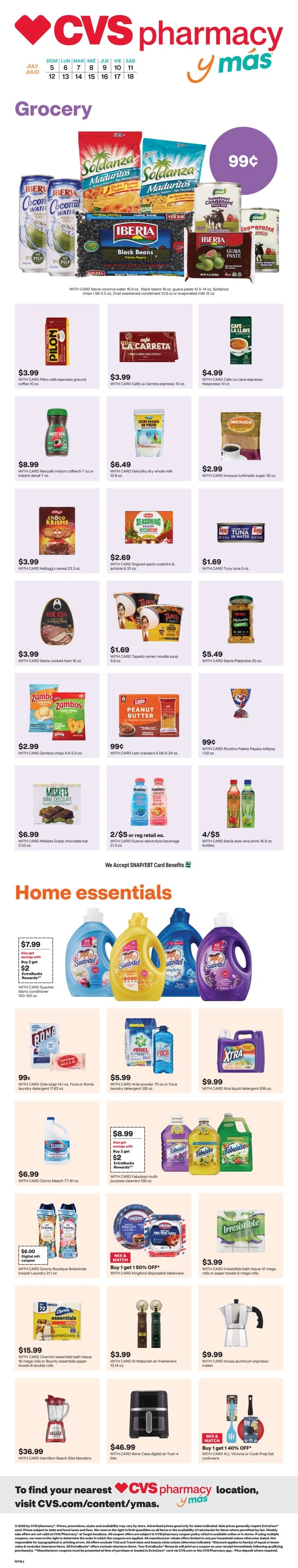 CVS Pharmacy flyer page 1