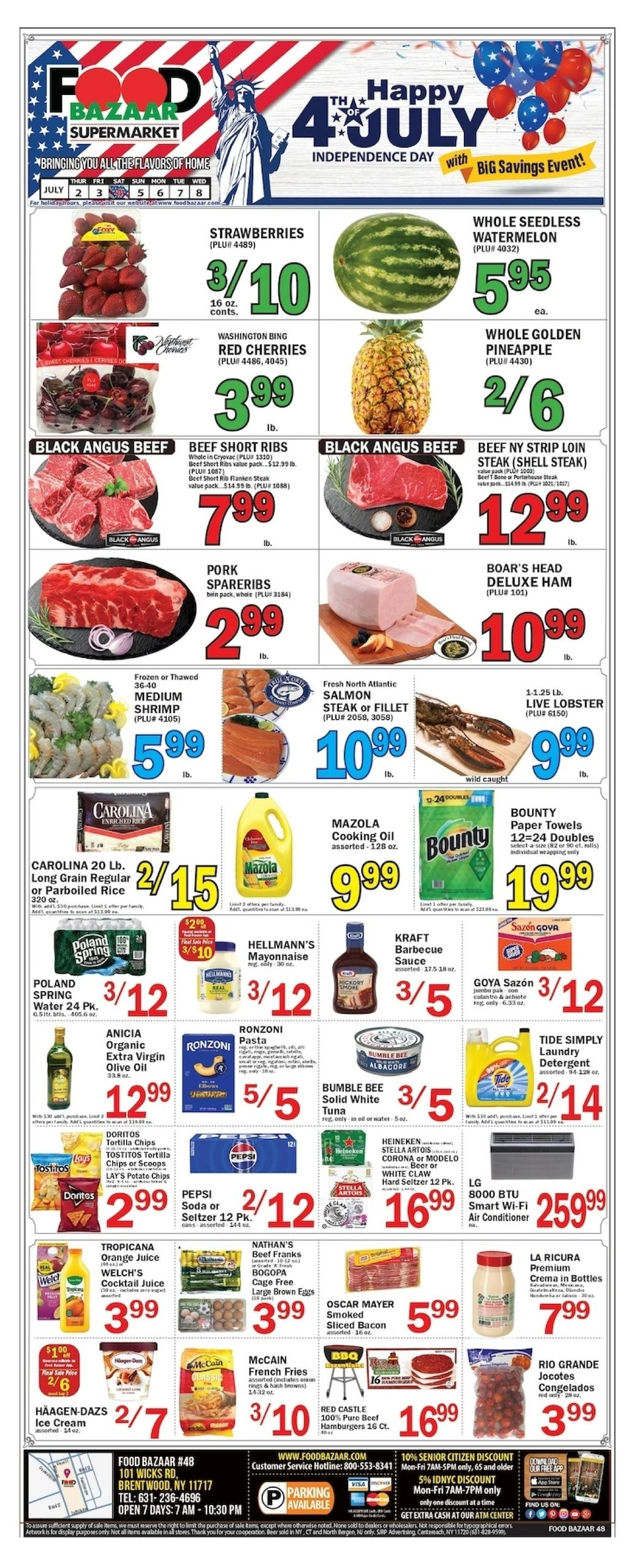 Food Bazaar Supermarket flyer page 1