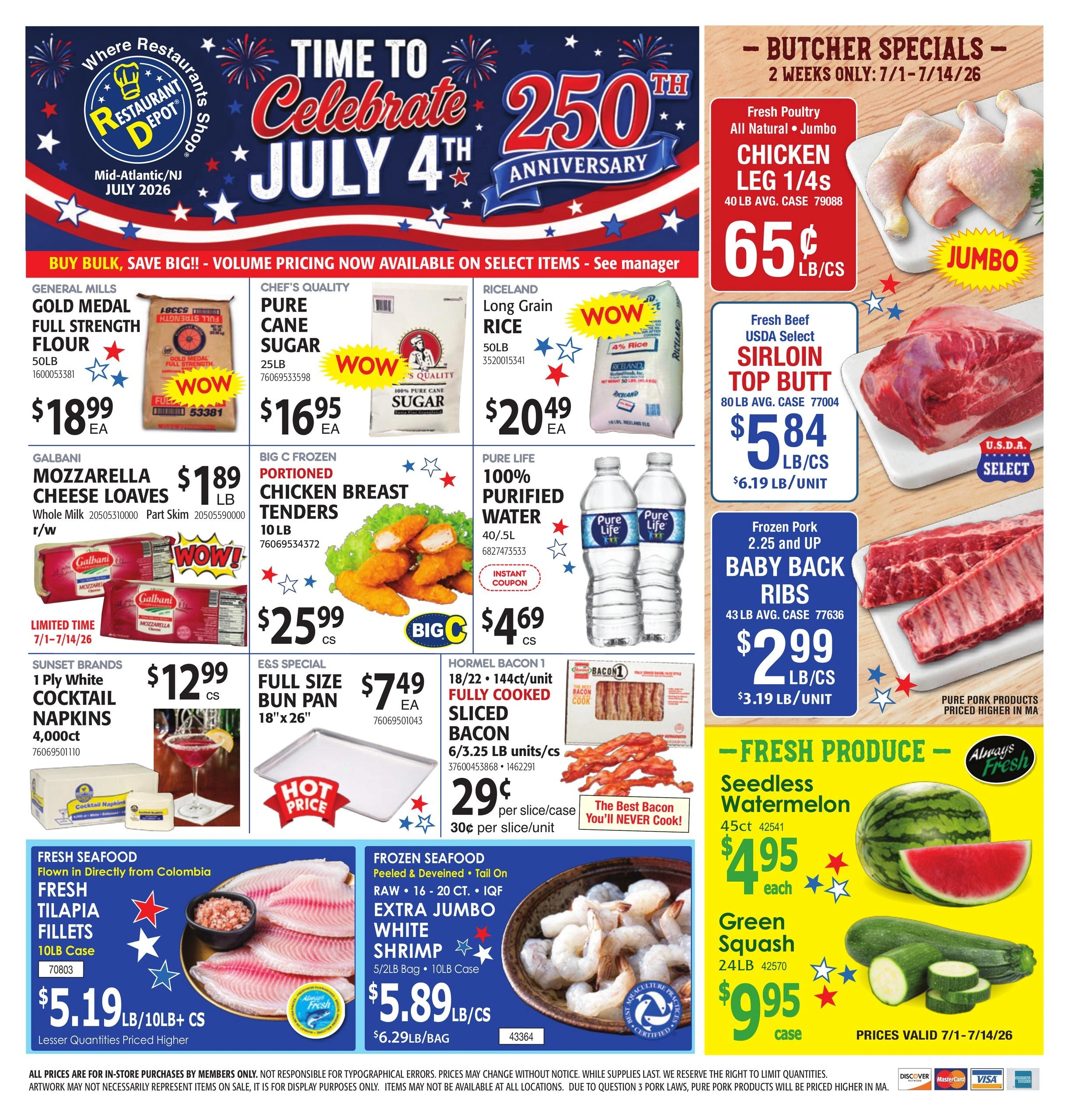 Restaurant Depot flyer page 1