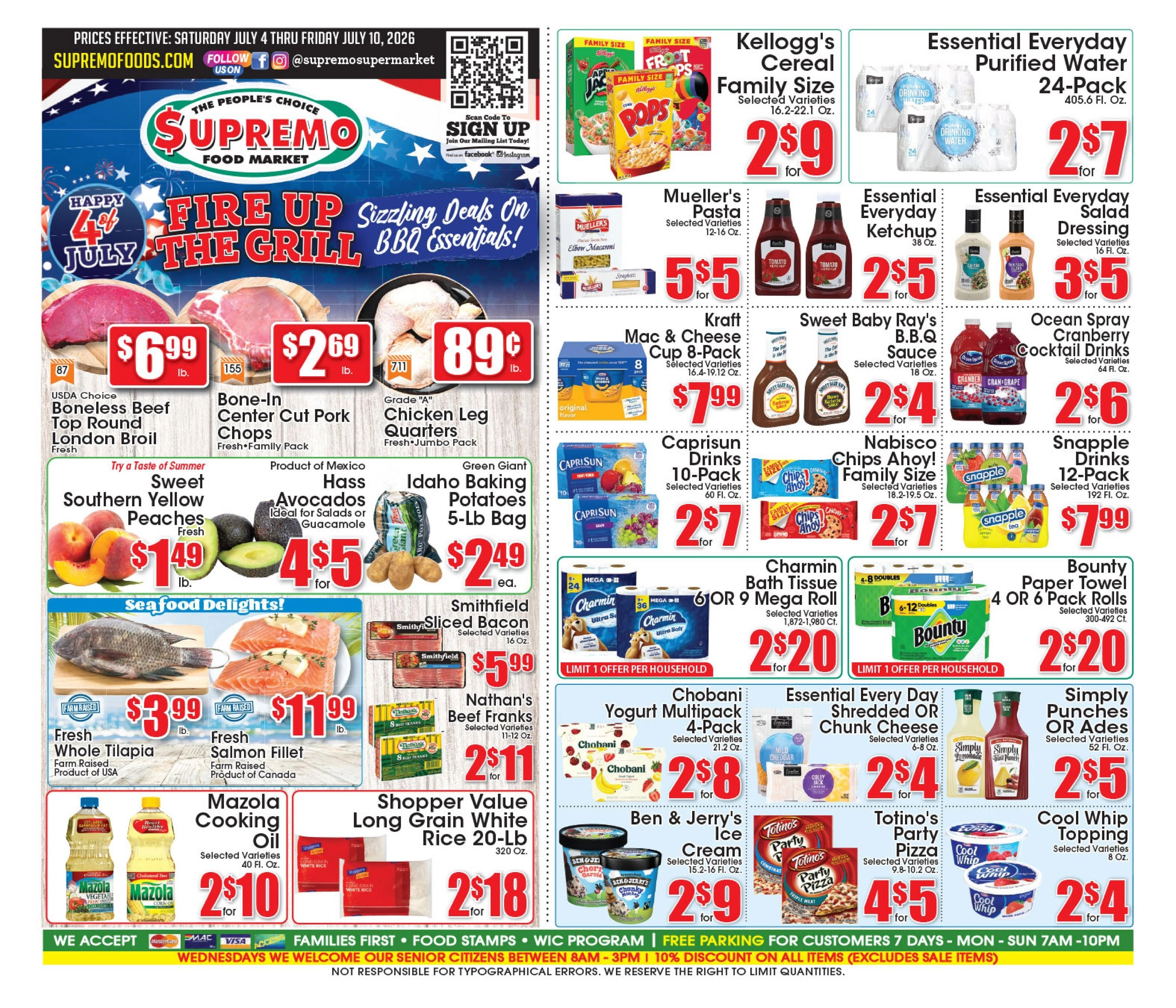 Supremo Foods Inc flyer page 1