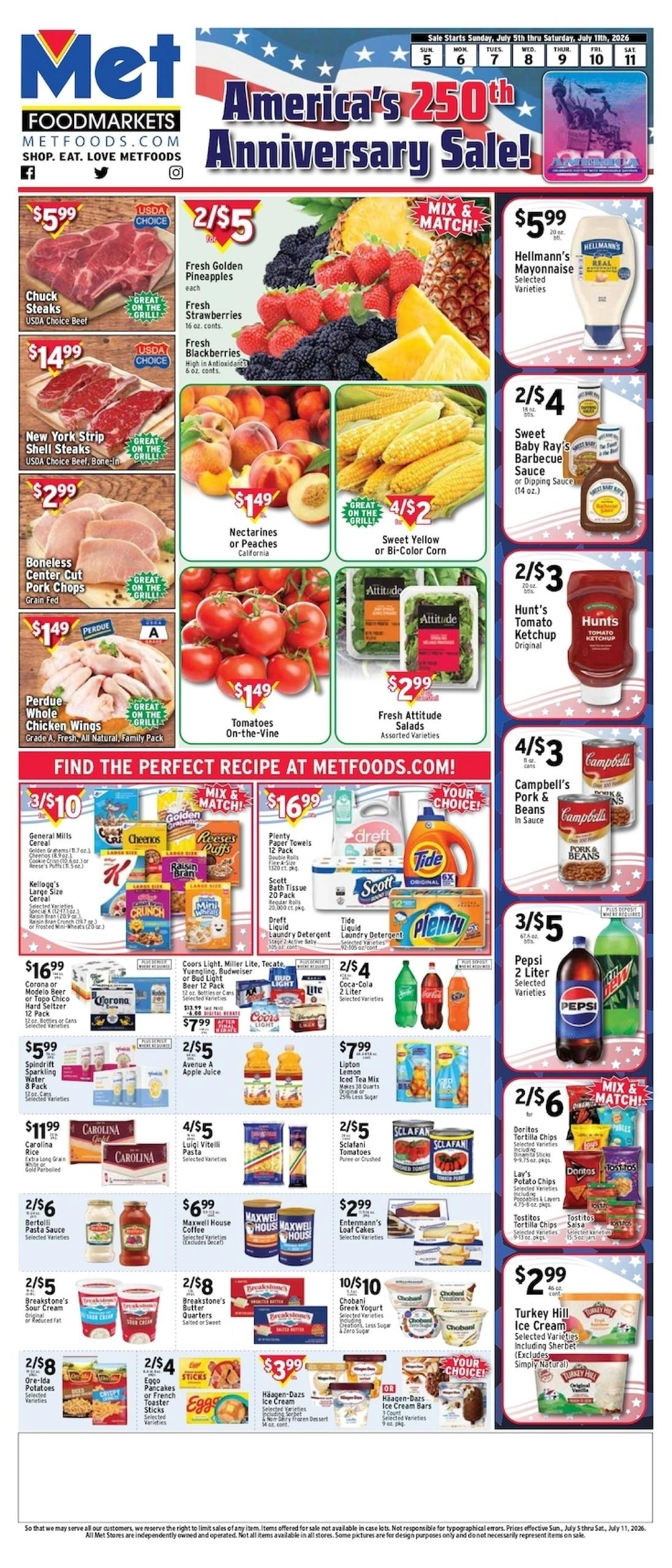 Met Foods flyer page 1
