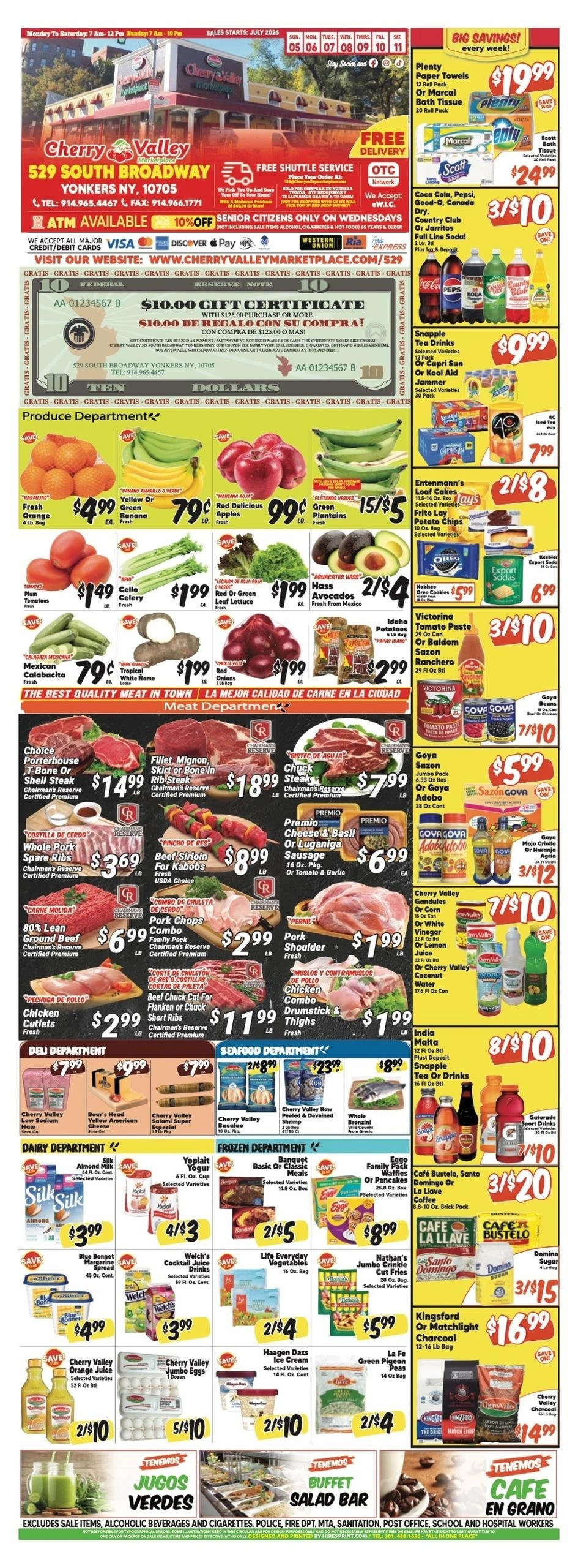 Cherry Valley Marketplace flyer page 1