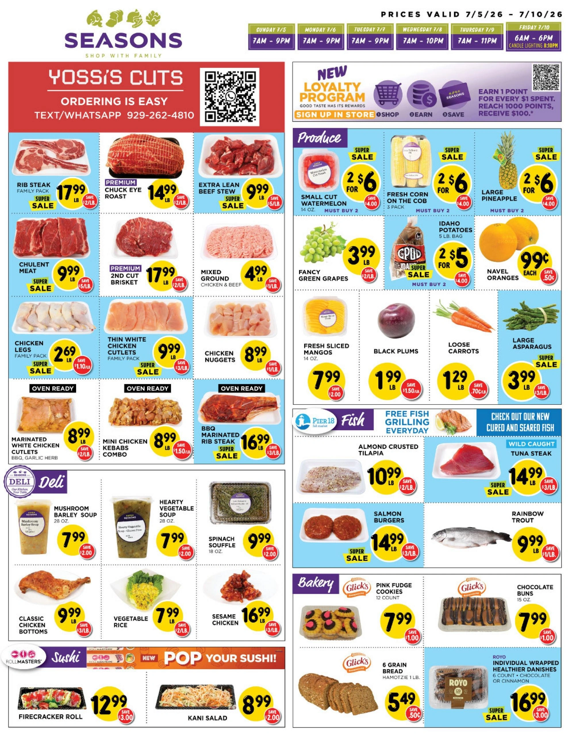 Seasons Kosher flyer page 1