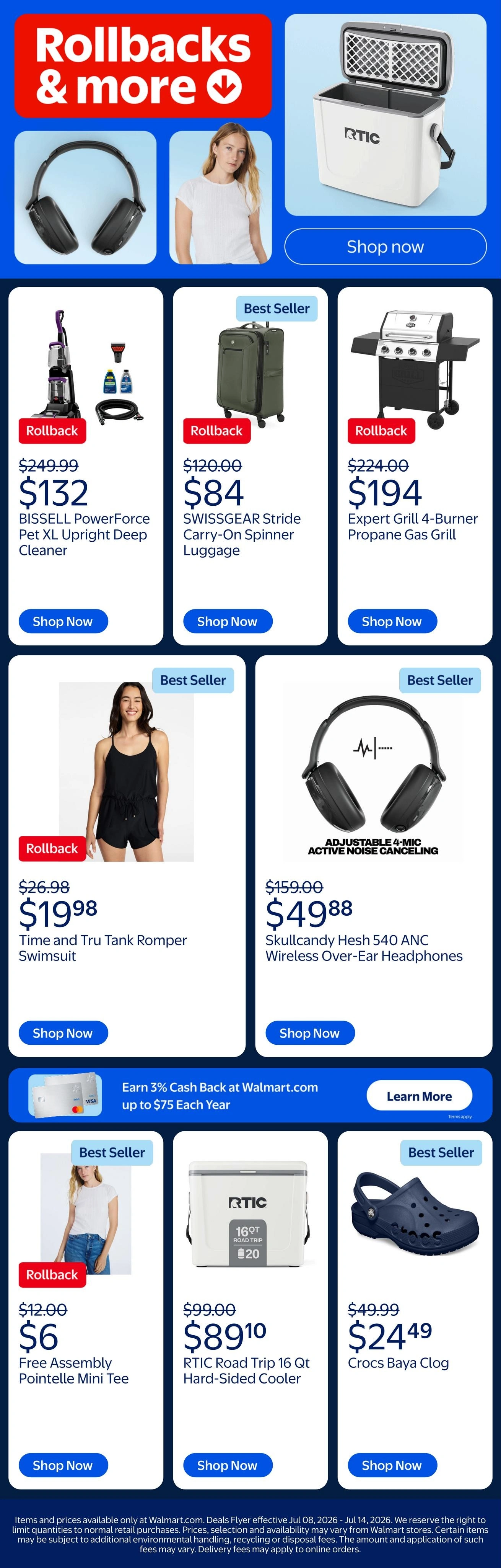 Walmart flyer page 1