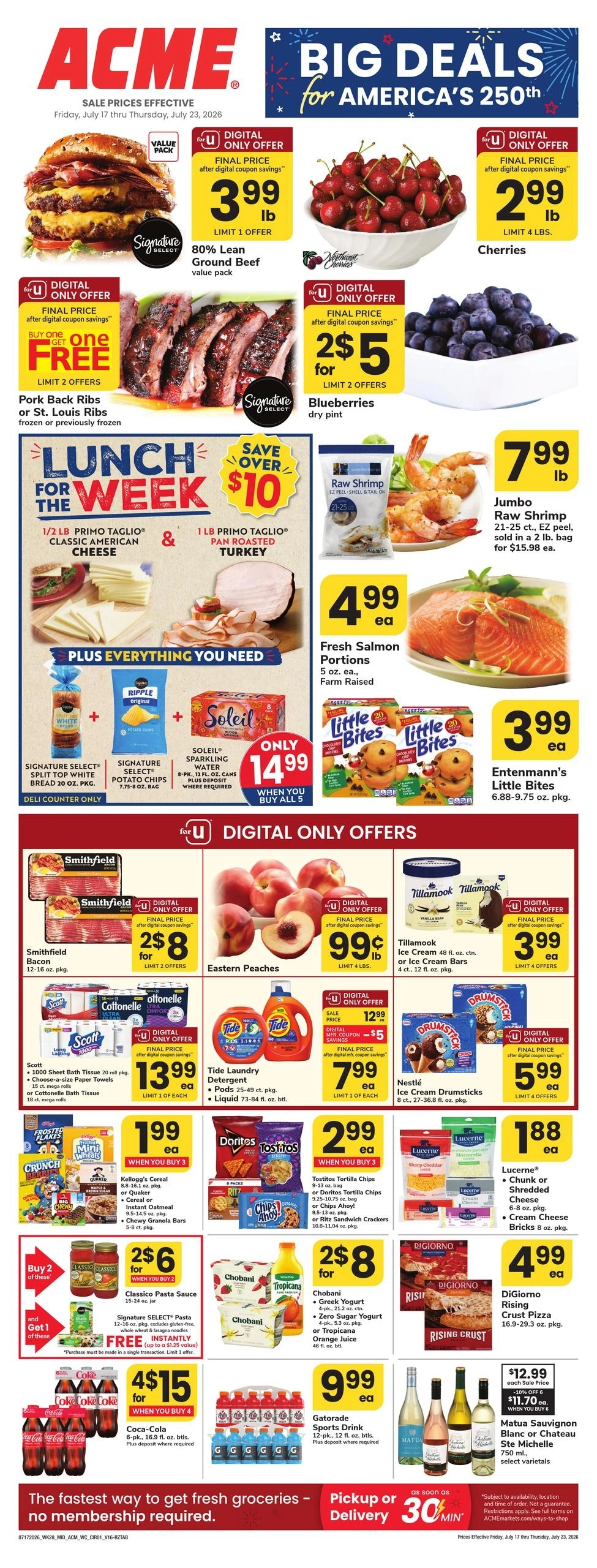 Acme Markets flyer page 1