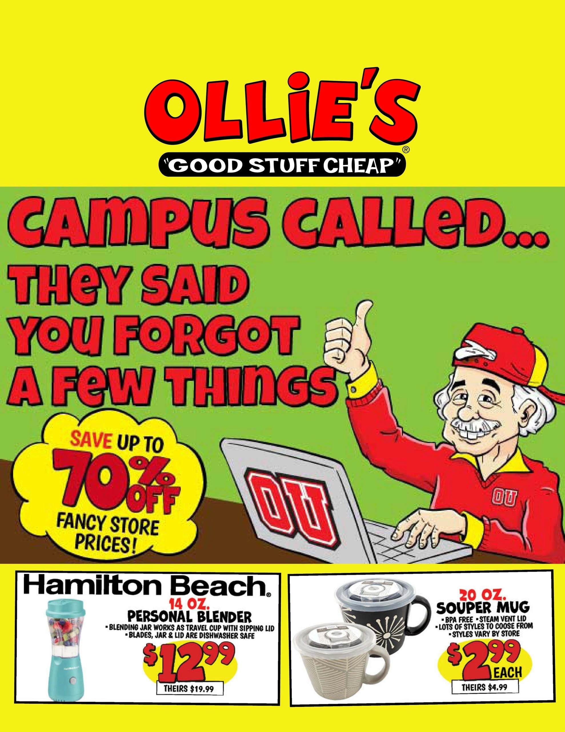 Ollie's Bargain Outlet flyer page 1