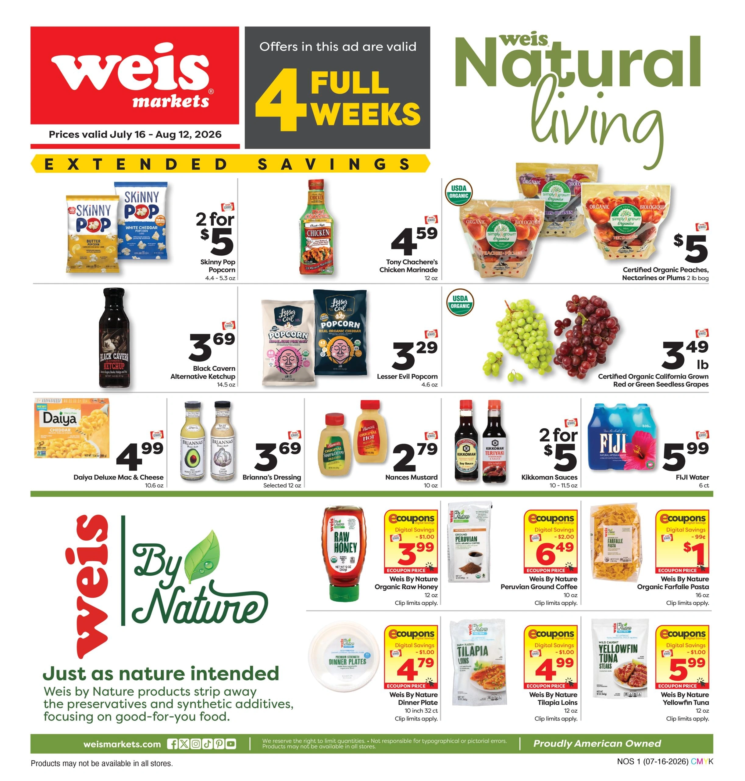 Weis Markets flyer page 1