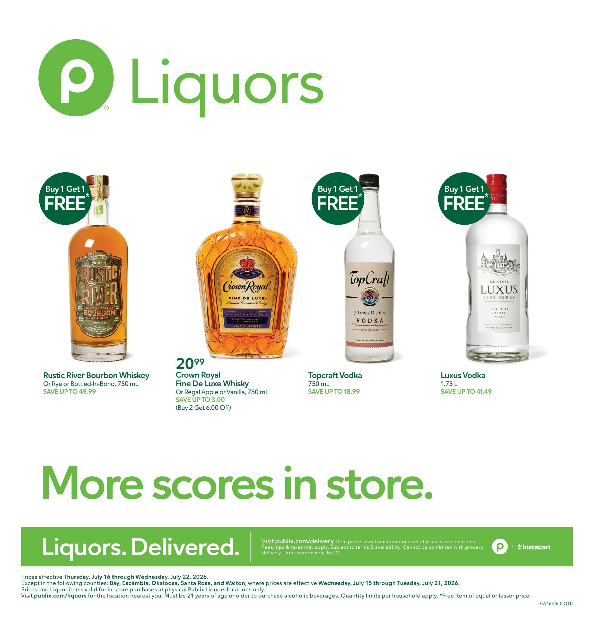 Publix Liquors flyer page 1