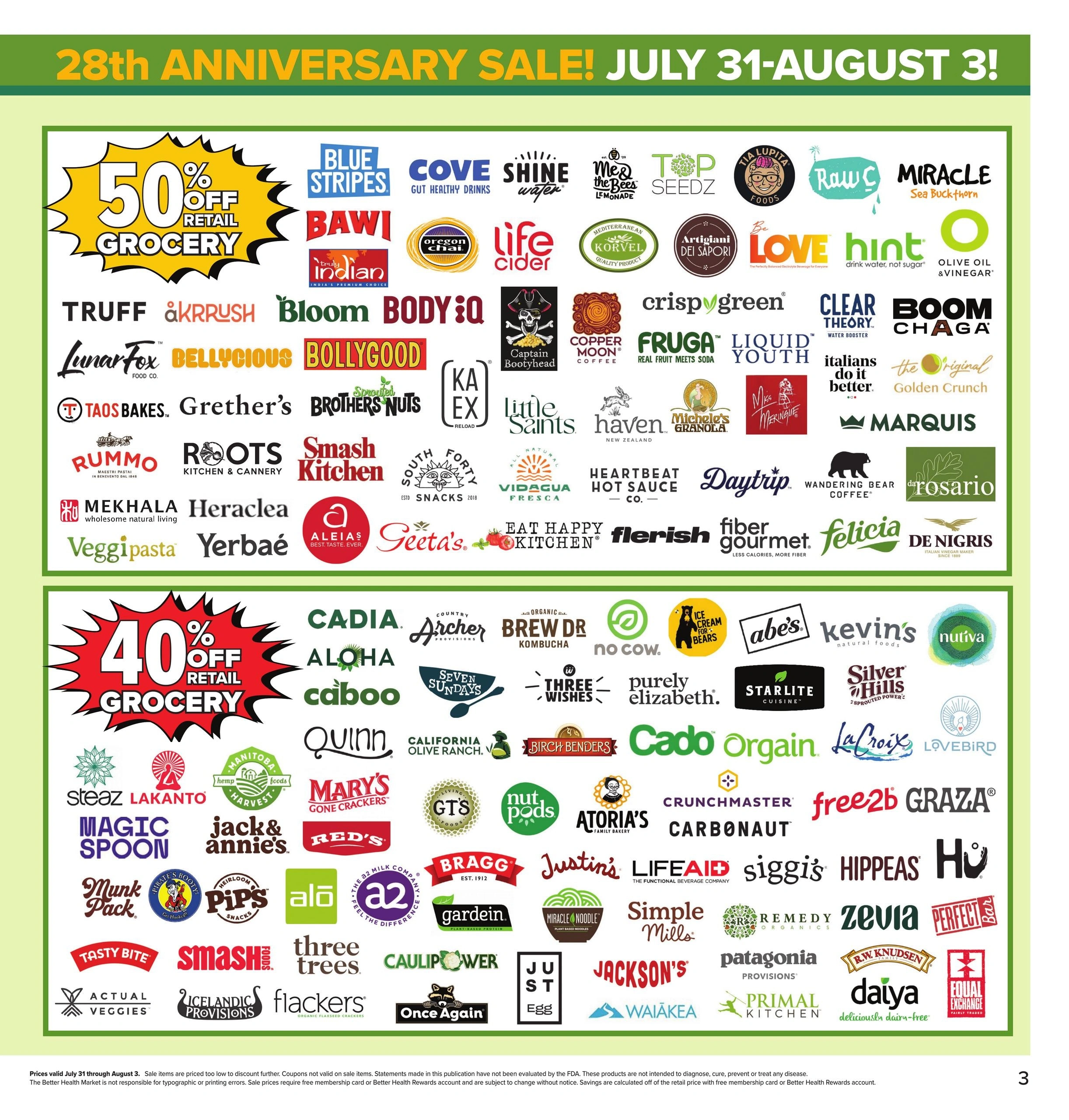 Better Health Market flyer page 3