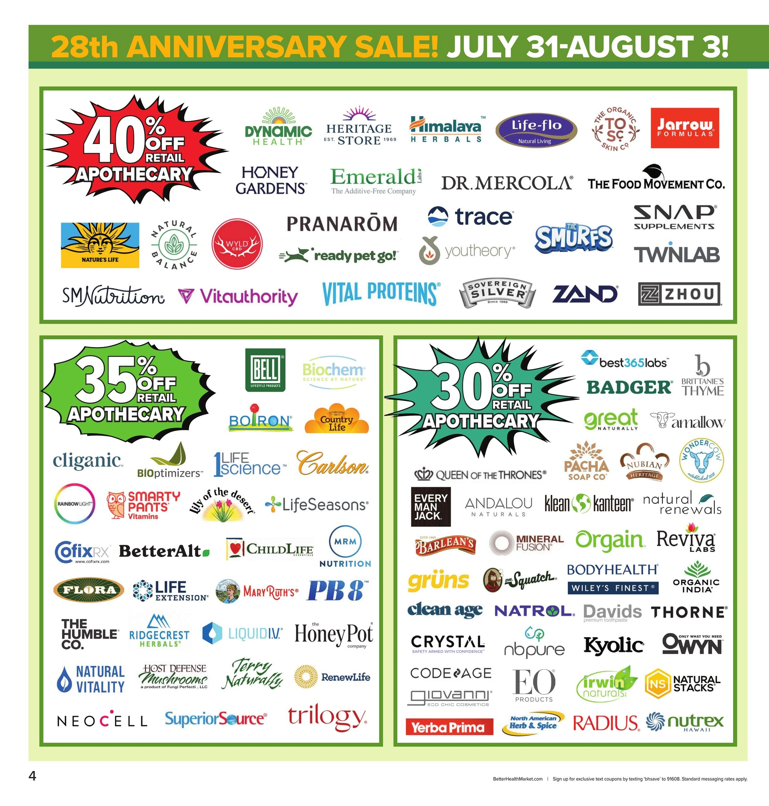 Better Health Market flyer page 4